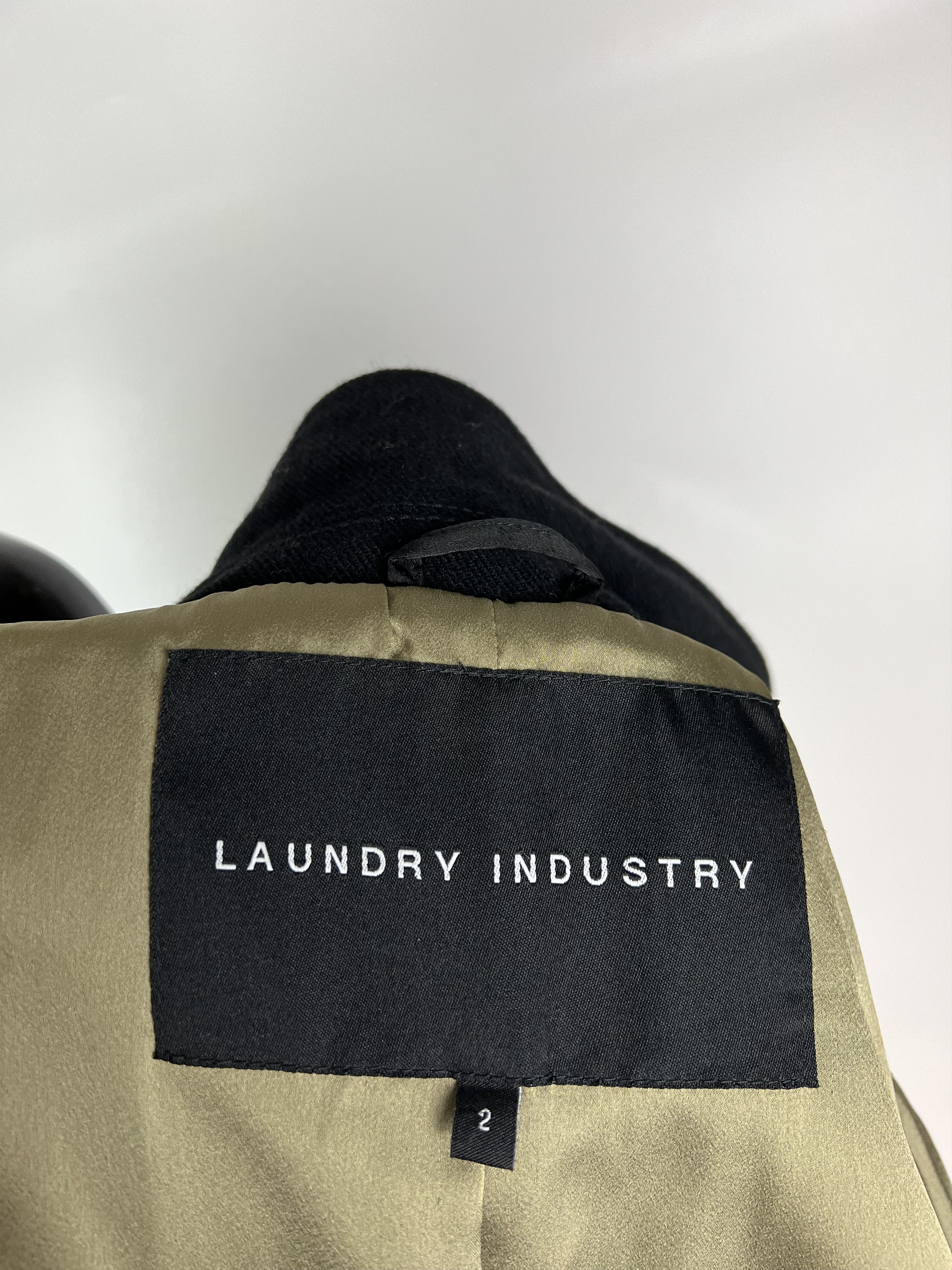 Designer Laundry Industry Wool Button Jacket Trim Lace Studded Collar Size M / US 6-8 / IT 42-44 - 9 Thumbnail