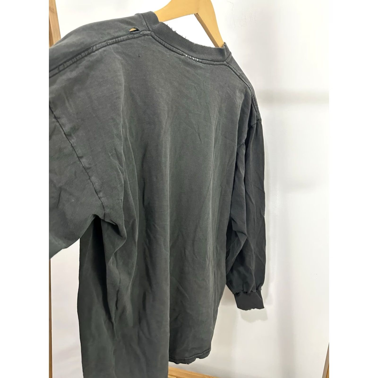 Lee VTG Lee Distressed Worn Cotton Blank Pocket Long Sleeve BOXY T-Shirt XL USA Men Size US XL / EU 56 / 4 - 5 Thumbnail