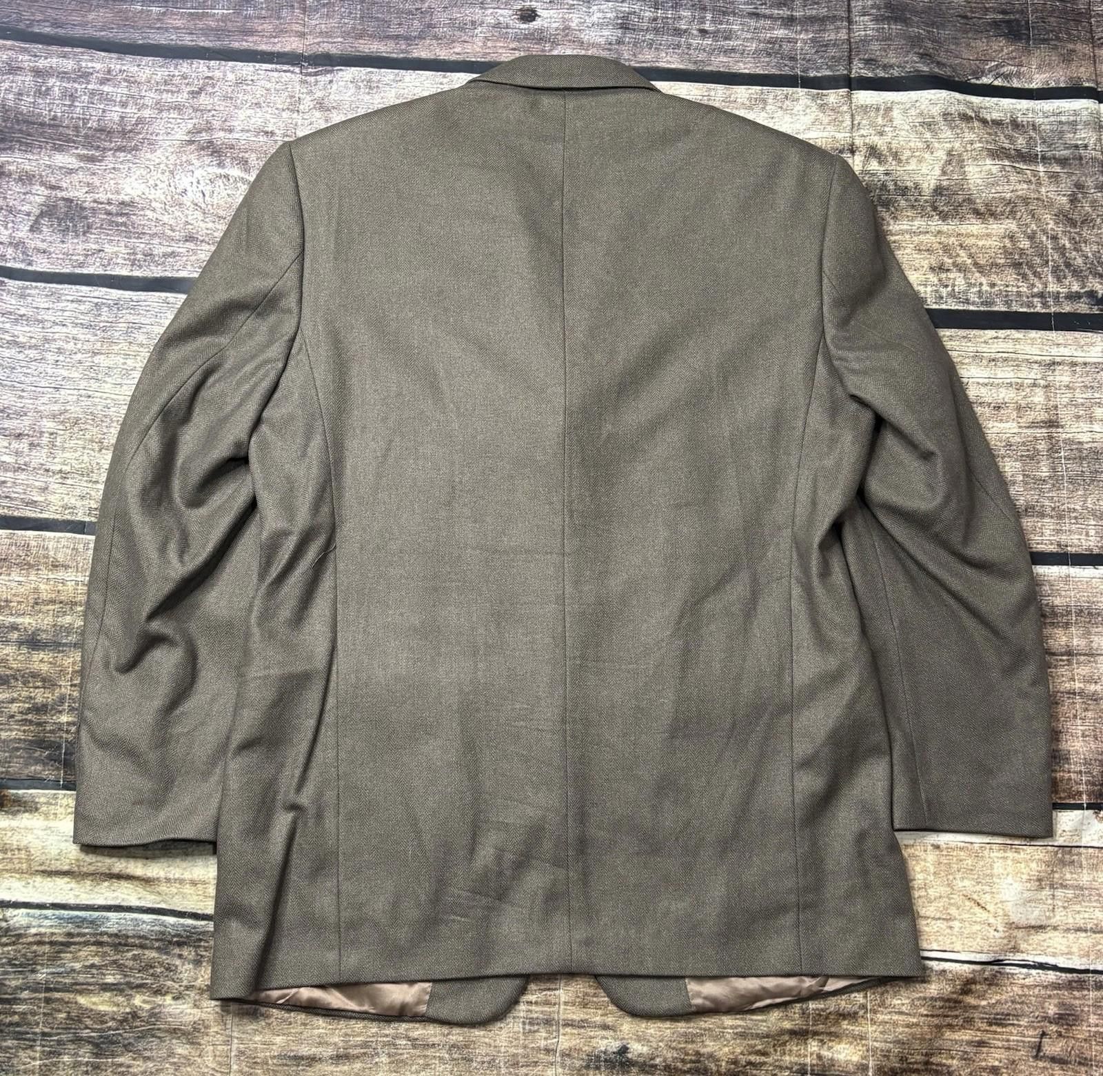 Other Louis Dell Olio Blazer Jacket Mens 44 Cashmere Silk Fishbone Size 44R - 4 Thumbnail