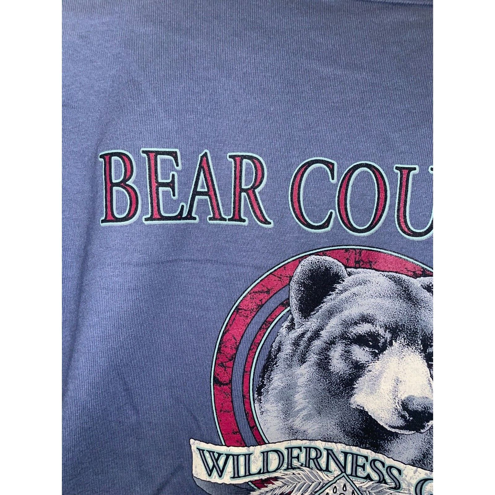 Jerzees Vintage Bear Shirt Animal Country Tennessee VTG 90s Large Size US L / EU 52-54 / 3 - 9 Thumbnail