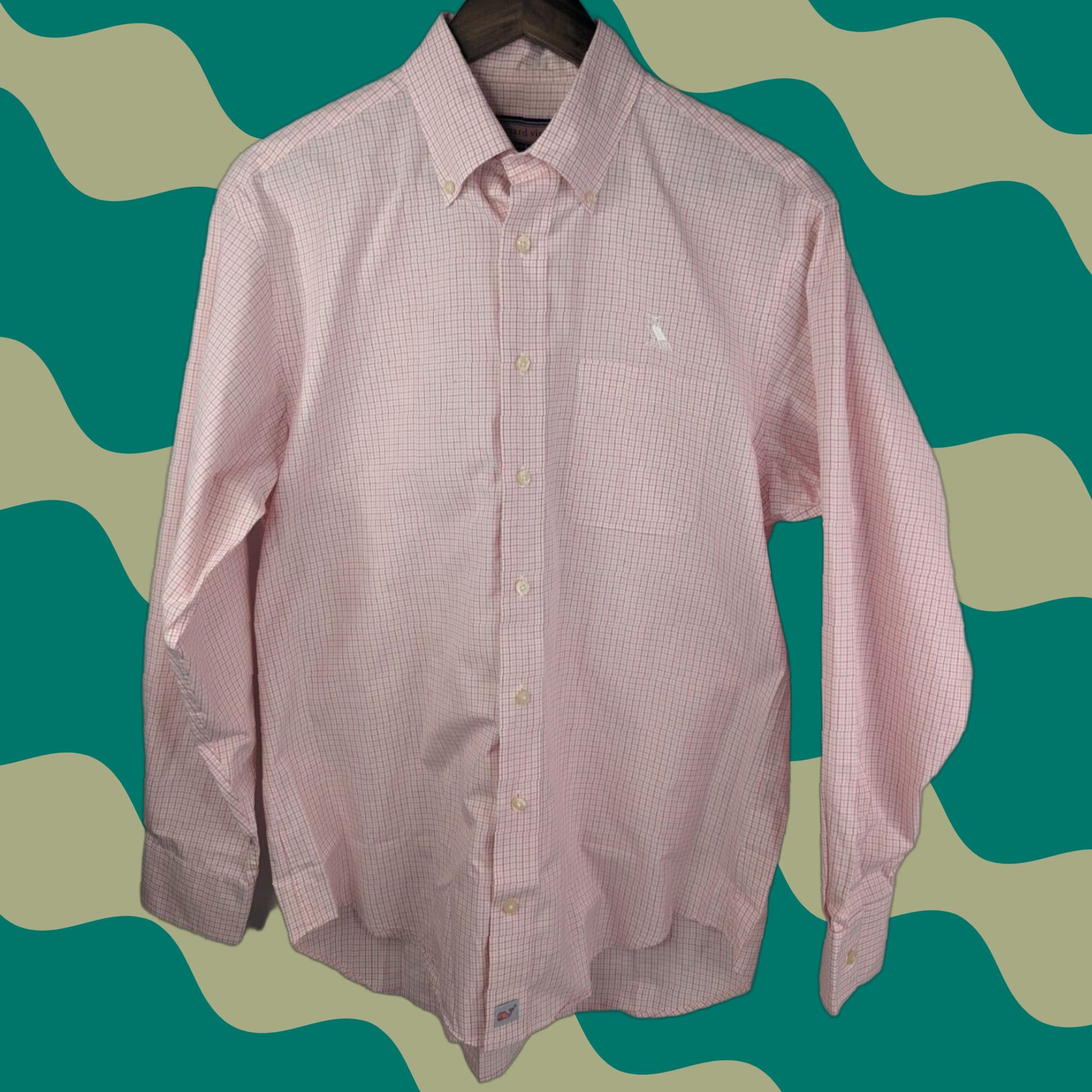 Vineyard Vines Vineyard Vines Button-Up Shirt Mens M Pink Plaid Long Sleeve Classic Preppy Collared Button-Down Button-Up Shirt Pink Mens M Vintage: No Size US M / EU 48-50 / 2 - 1 Thumbnail