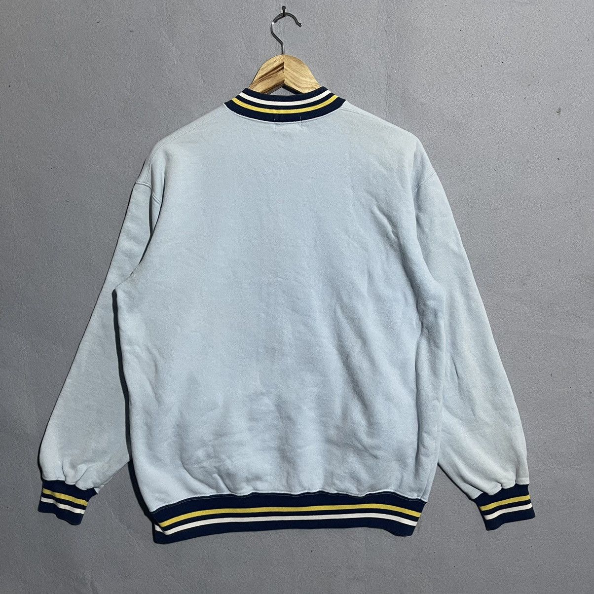 Beams Japan Vintage Beams Zip-Up Varsity Style Sweatshirt Jacket Size US L / EU 52-54 / 3 - 5 Thumbnail