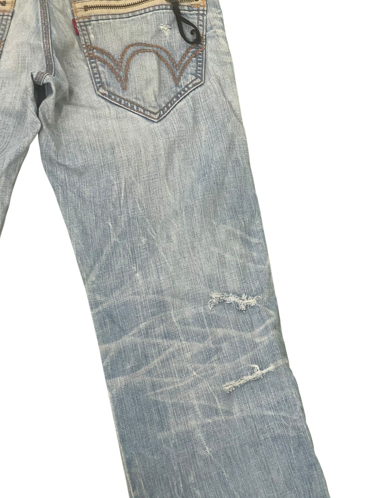 Hysteric Glamour Distress Jeans Edwin Japan Faded Regular Straight 2🟦5 Size US 31 - 10 Thumbnail