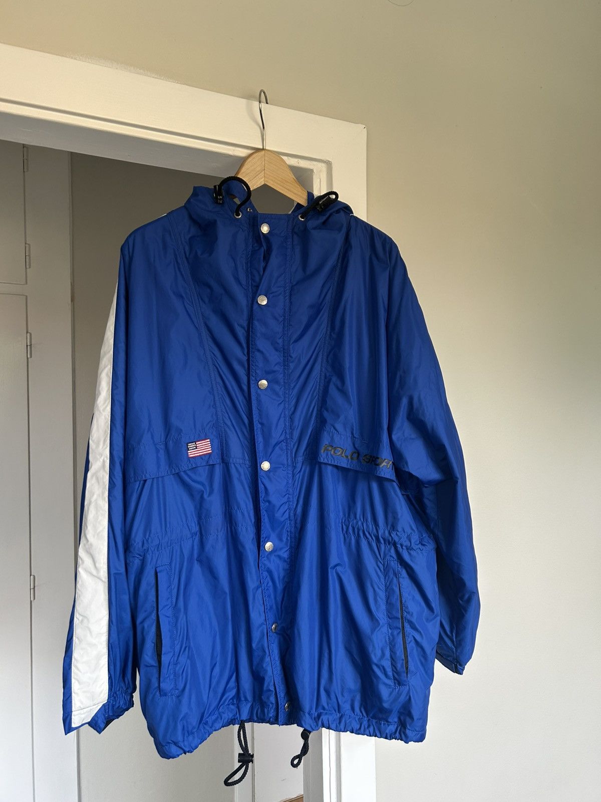 Polo Ralph Lauren Vintage Polo Sport Ralph Lauren Blue Windbreaker Size US M / EU 48-50 / 2 - 1 Thumbnail