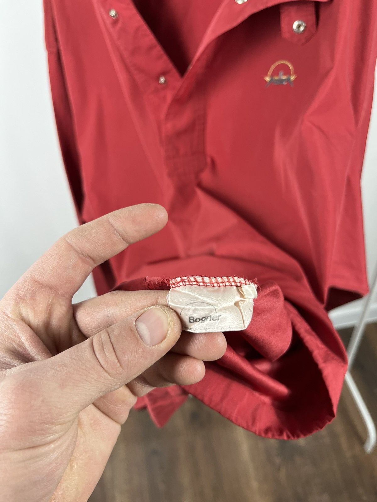 Bogner Vintage Bogner Light Jacket Red Size L Size US L / EU 52-54 / 3 - 7 Thumbnail
