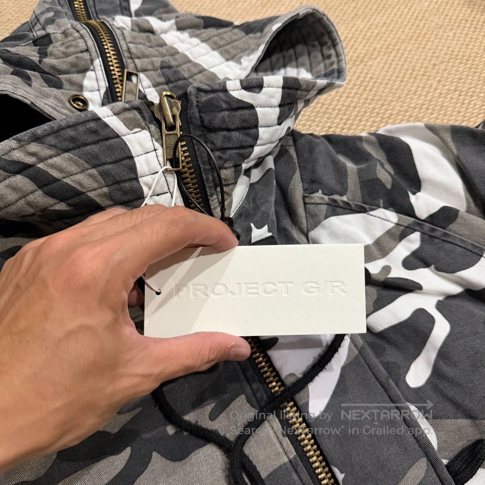 GRAILZ Camo Oversized Down Jacket. Size US S / EU 44-46 / 1 - 3 Thumbnail