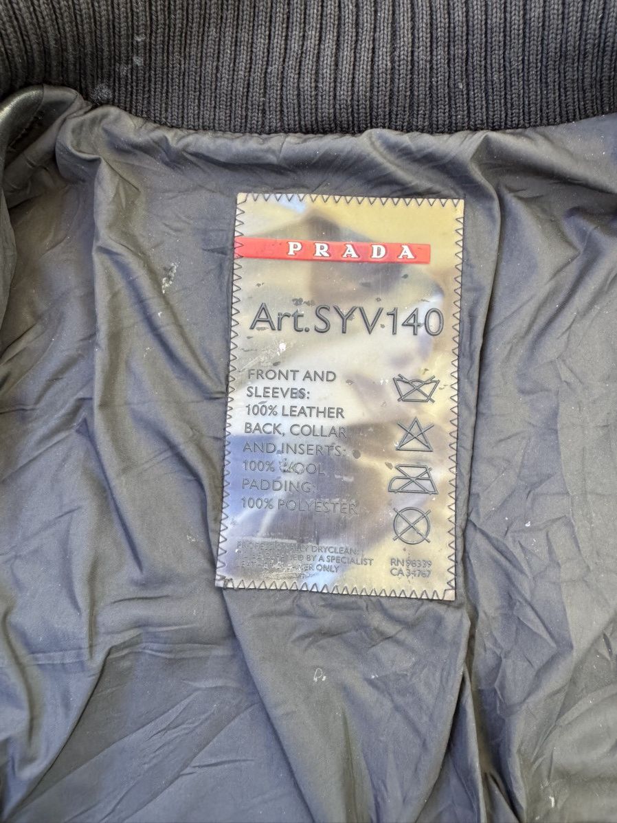 Prada 🕷️💥 Prada leather jacket made like Rick owens Size US M / EU 48-50 / 2 - 8 Thumbnail