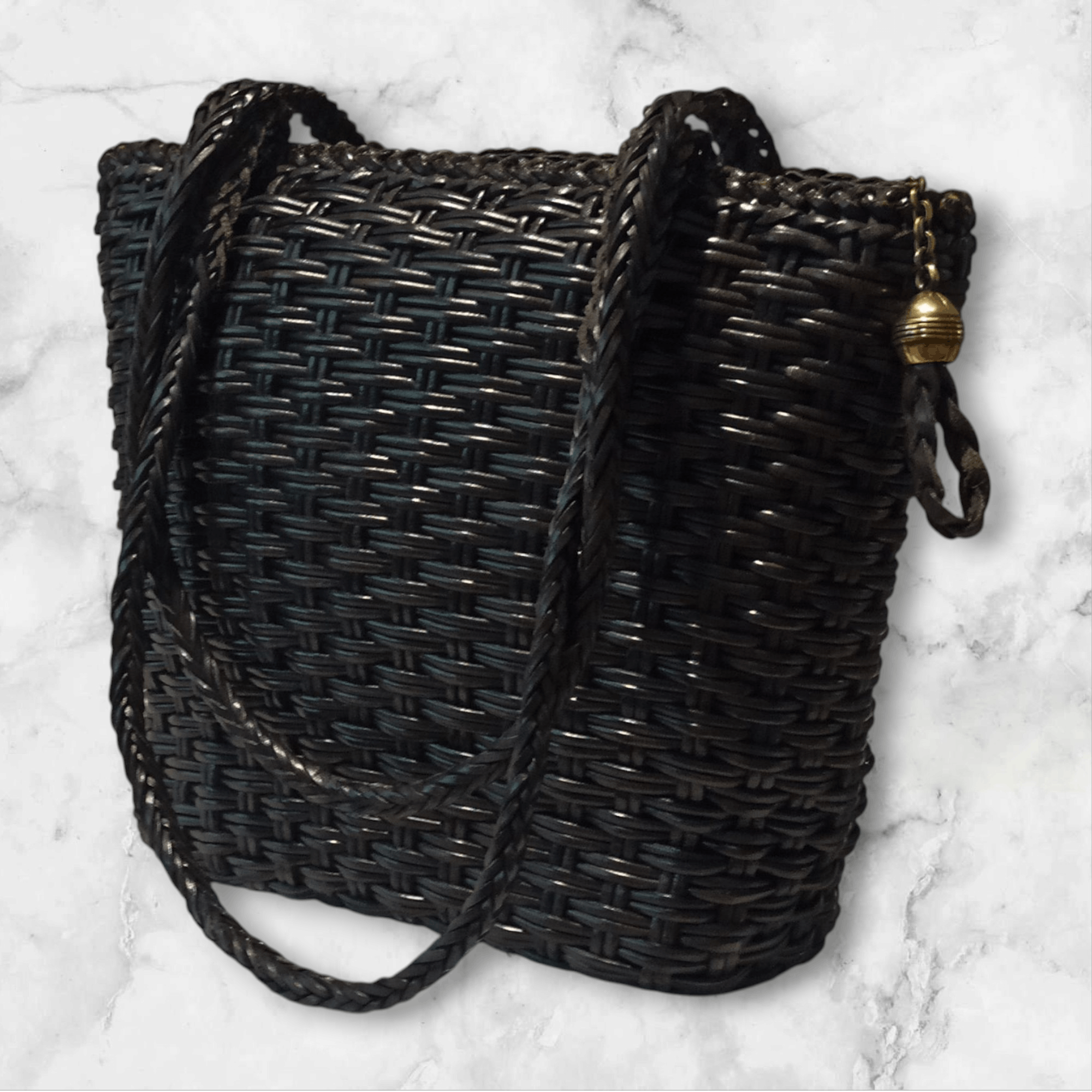 Jaeger Jaeger Woven Leather Shoulder Tote | Made in Italy Size ONE SIZE - 2 Thumbnail