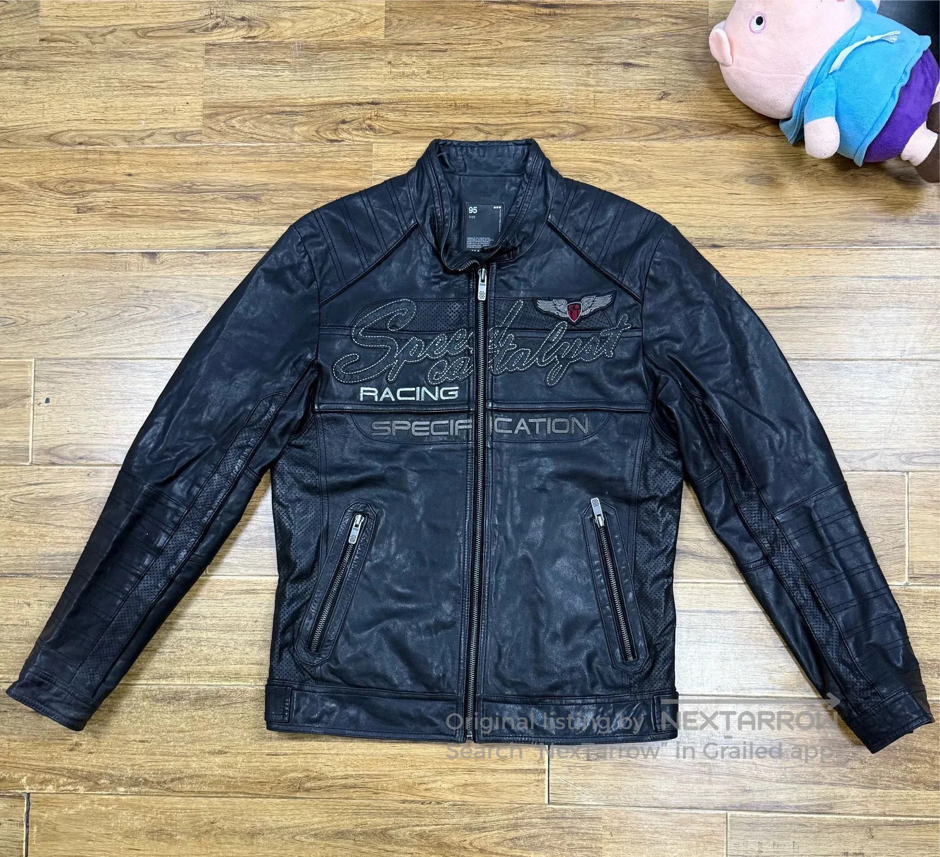 Other Men's Leather Motorcycle Jacket Black. Size US M / EU 48-50 / 2 - 1 Thumbnail