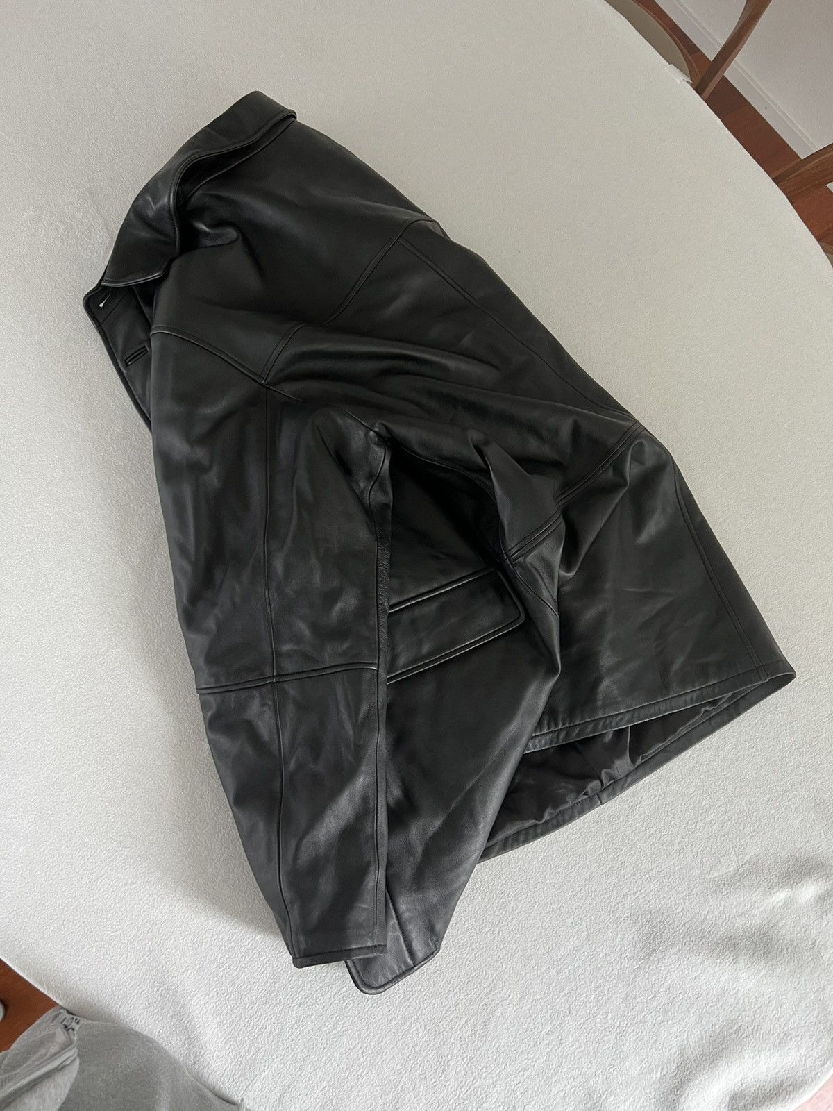Other Black Leather Coat *Great Condition* Size US XL / EU 56 / 4 - 6 Thumbnail
