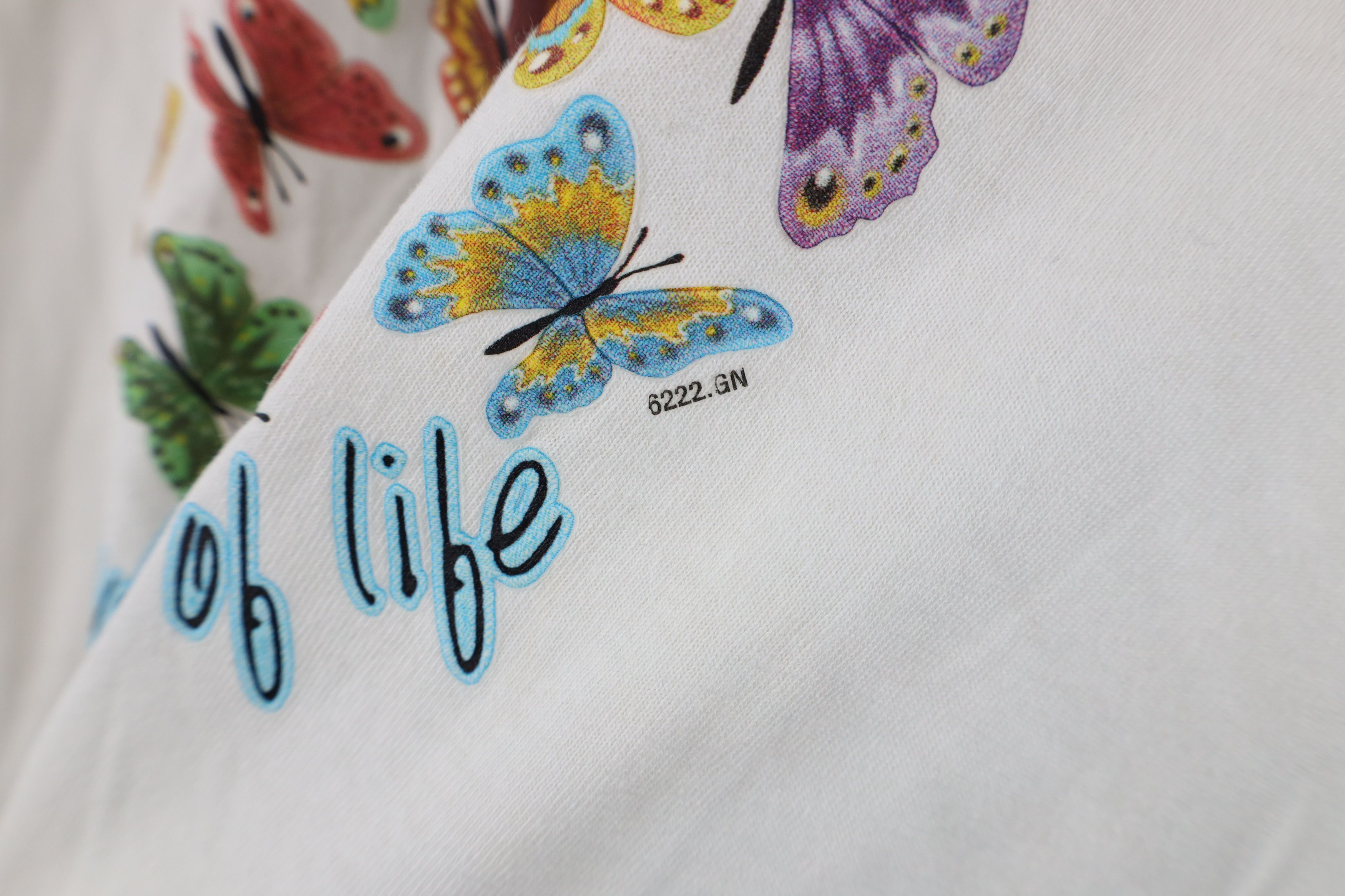 Vintage Vintage 90s Y2K Streetwear Nature Butterfly T-Shirt White Size XL / US 12-14 / IT 48-50 - 7 Thumbnail