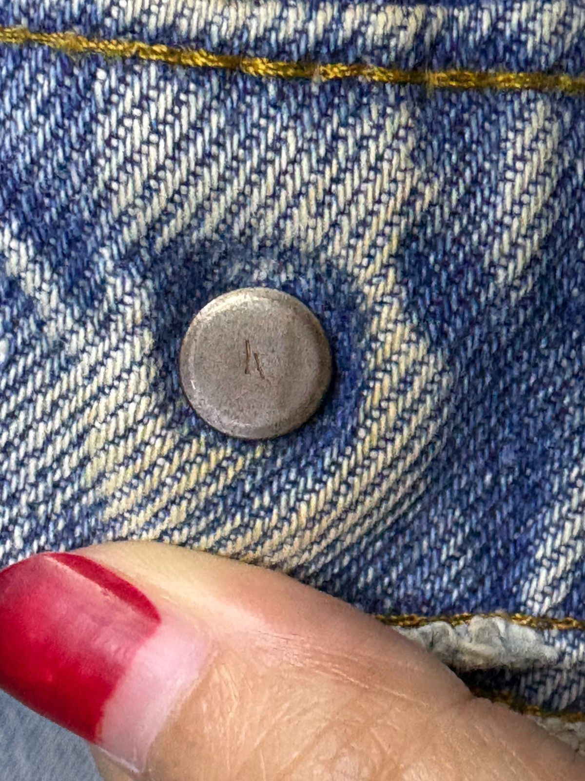 Levi's Vintage 70s Levis Orange Tab Distress Flared Jeans Button 4 Size US 28 / EU 44 - 3 Thumbnail