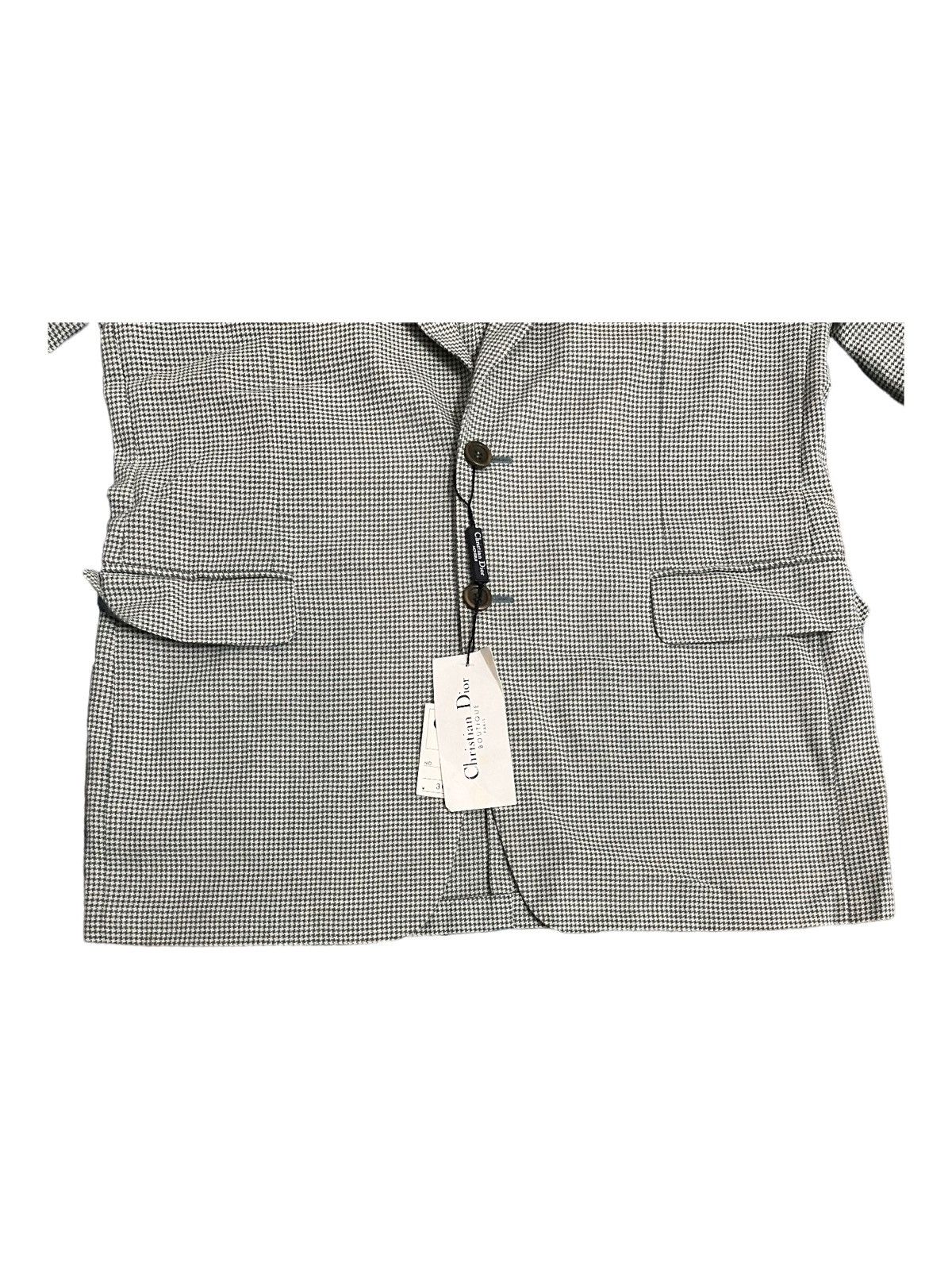 Christian Dior Monsieur × Dior × Vintage Vintage 90s Christian Dior Paris Houndstooth Blazer Jacket Size 44R - 5 Thumbnail