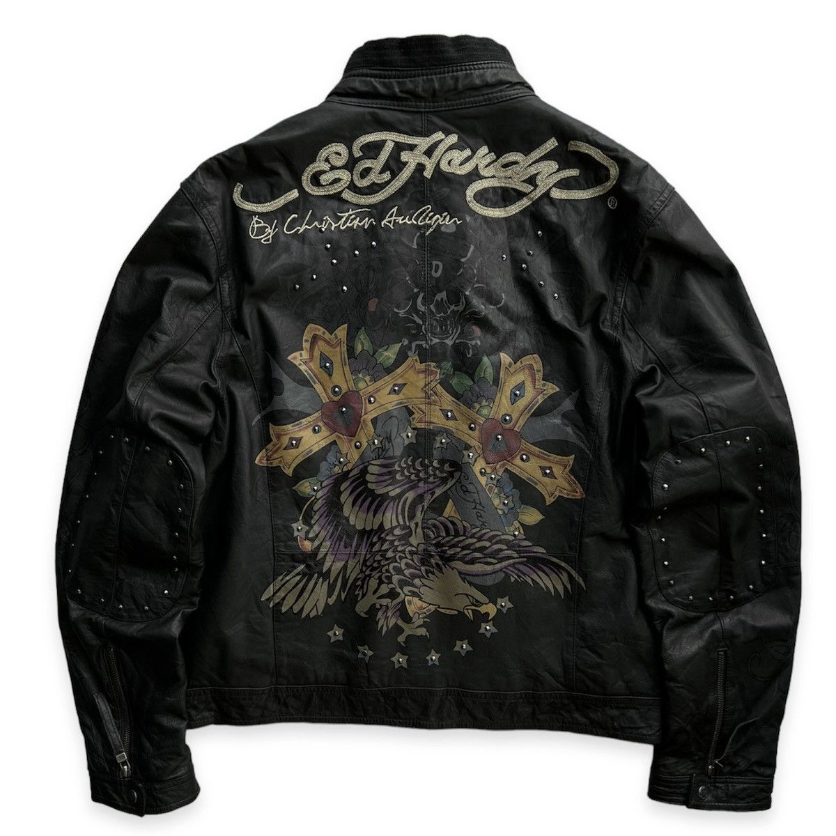 ジャケット・アウター 00s ed hardy archive vkei punk jacket 00s ed hardy archive vkei punk jacket