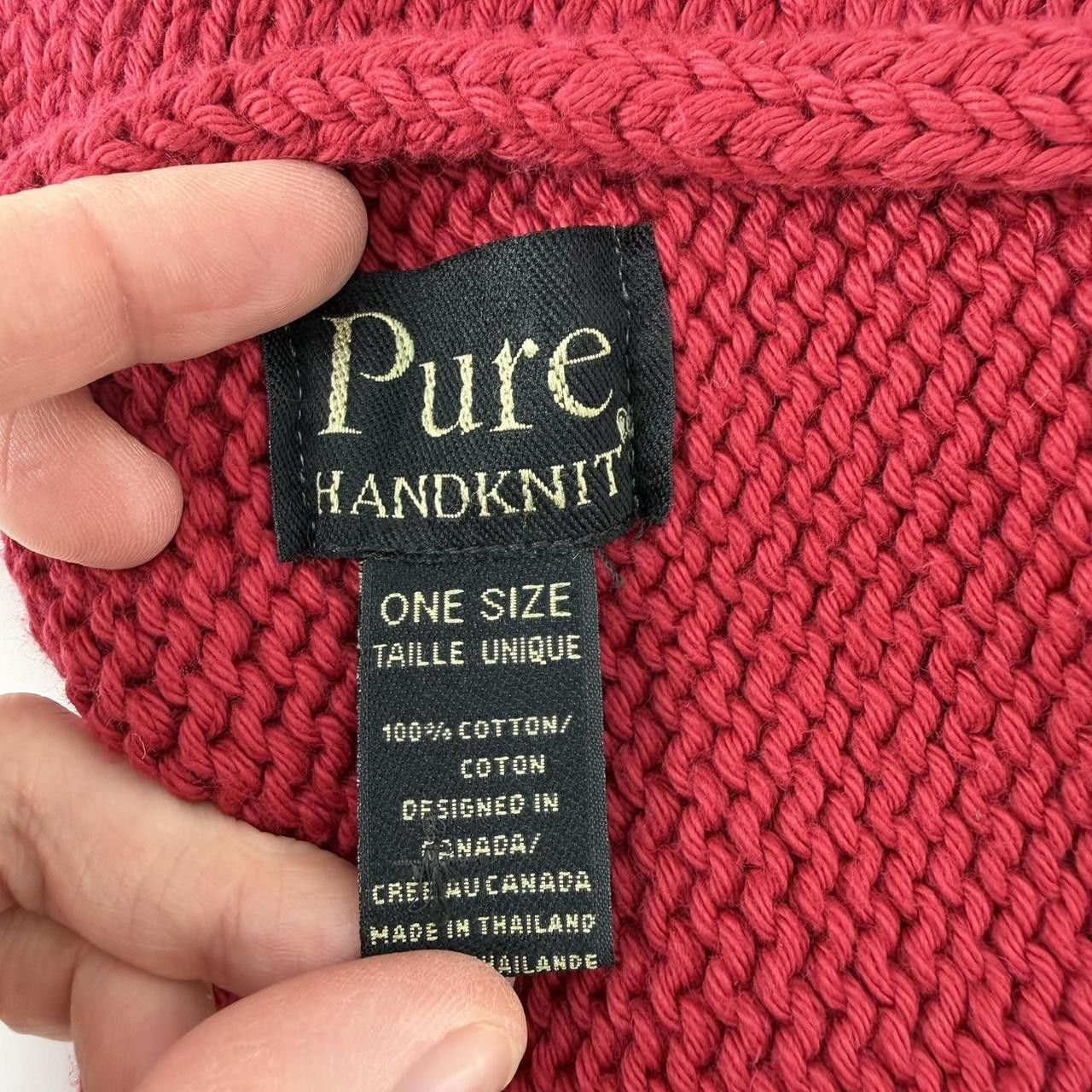The Unbranded Brand Pure Handknit Scarf Wrap Shawl Size ONE SIZE - 4 Thumbnail