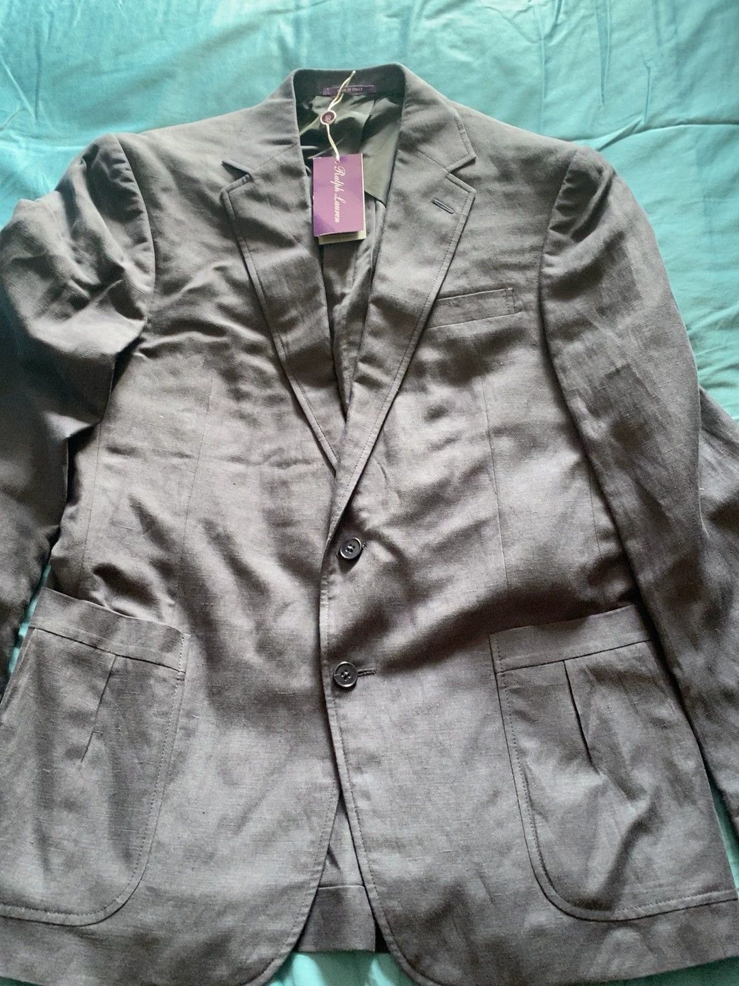 Ralph Lauren RALPH LAUREN Purple Label Hand Tailored Silk-Linen 40R Blaze Size 40R - 9 Thumbnail