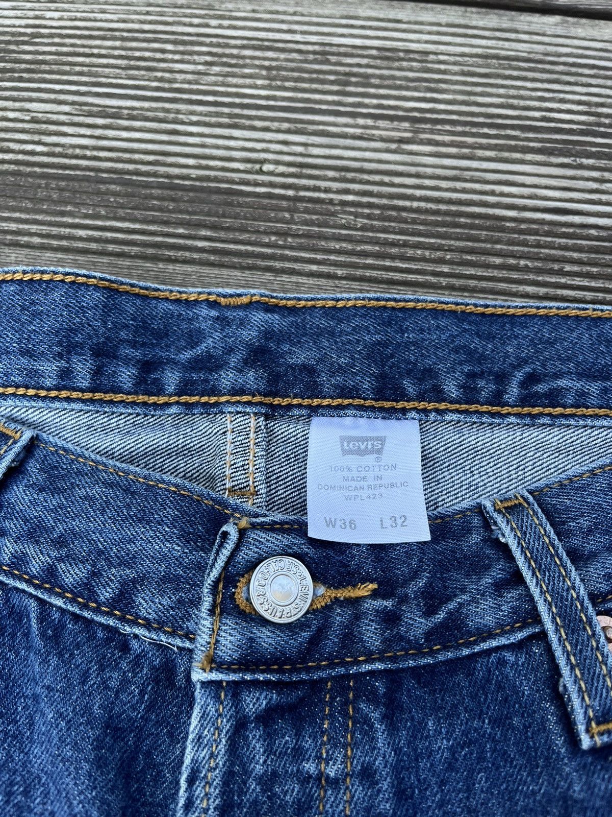 Levi's Vintage 90s Levis 501 36x32 Blue Jeans Pants 36w @193 Size US 36 / EU 52 - 8 Thumbnail