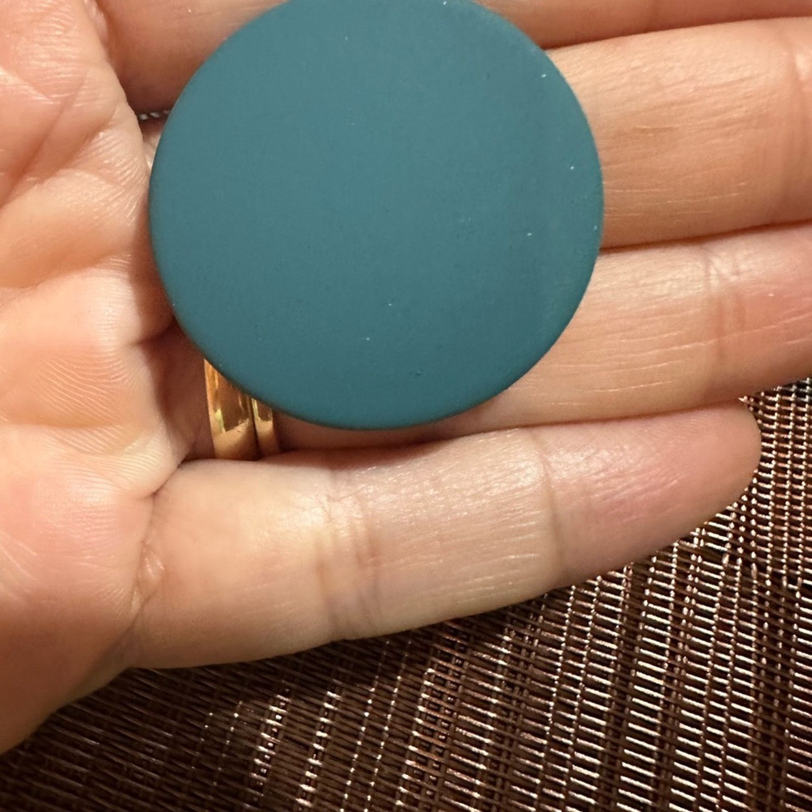 Other New Green Circle Round Resin Earrings Size ONE SIZE - 3 Thumbnail