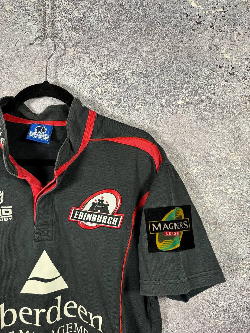 Other Edinburgh Union 2009 Black Rhino Rugby Jersey Maillot Large Size US L / EU 52-54 / 3 - 6 Thumbnail