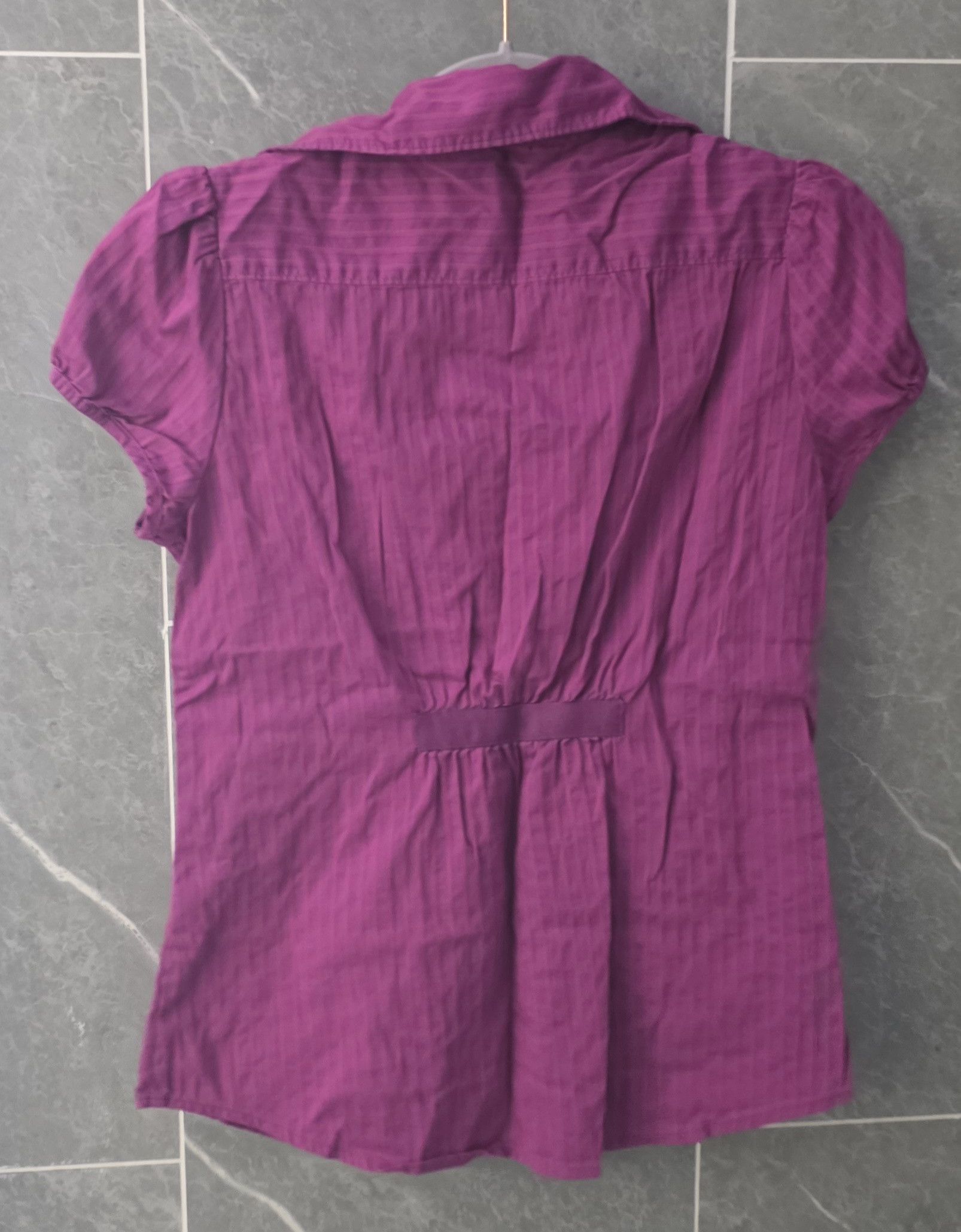 Banana Republic Banana Republic Petite Purple Dress SS Shirt Size XS PXS Size XS / US 0-2 / IT 36-38 - 2 Thumbnail
