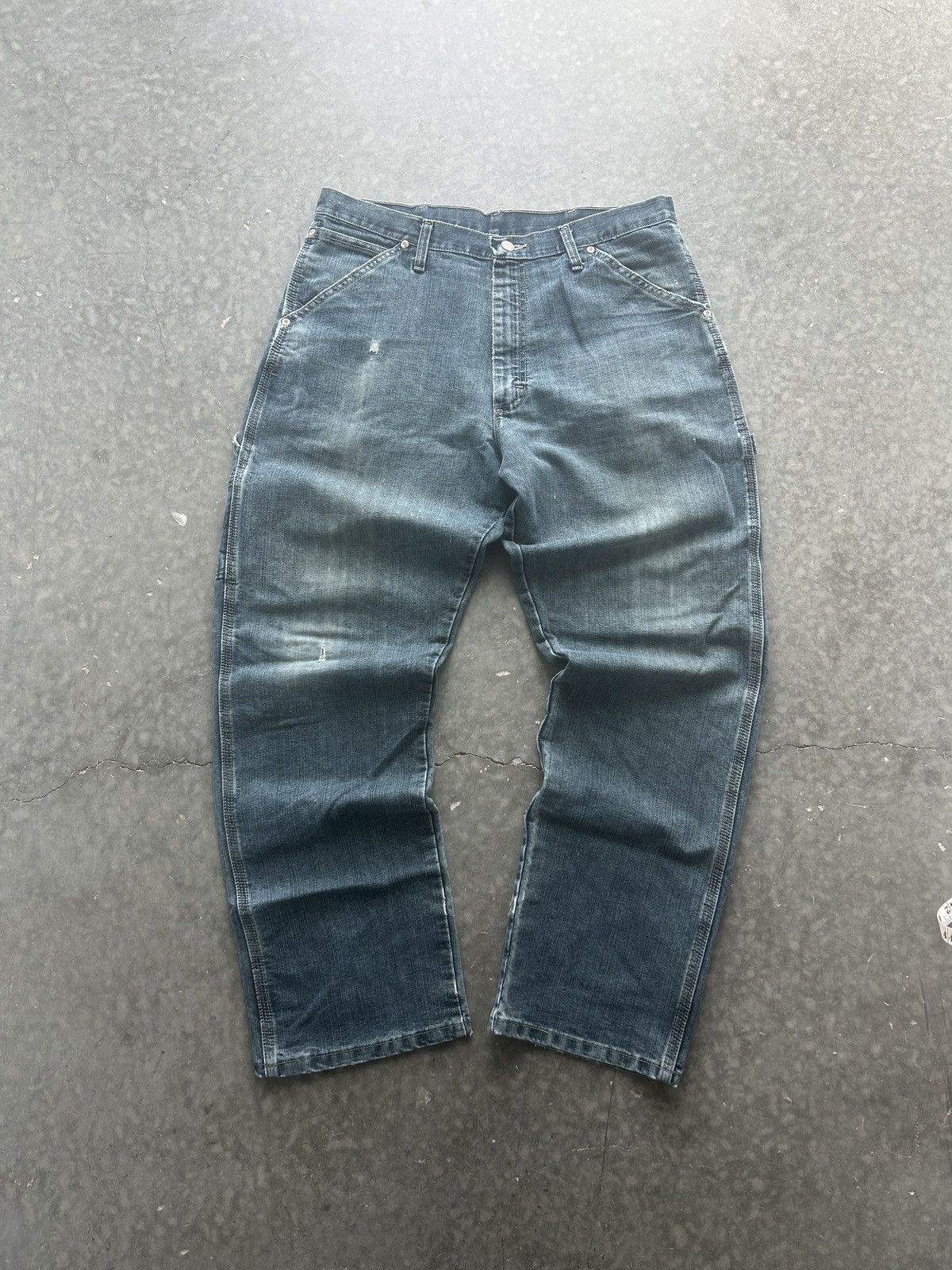 Vintage × Wrangler Vintage Y2K Carhartt Style Carpenter Denim Jeans Baggy Size US 34 / EU 50 - 1 Thumbnail