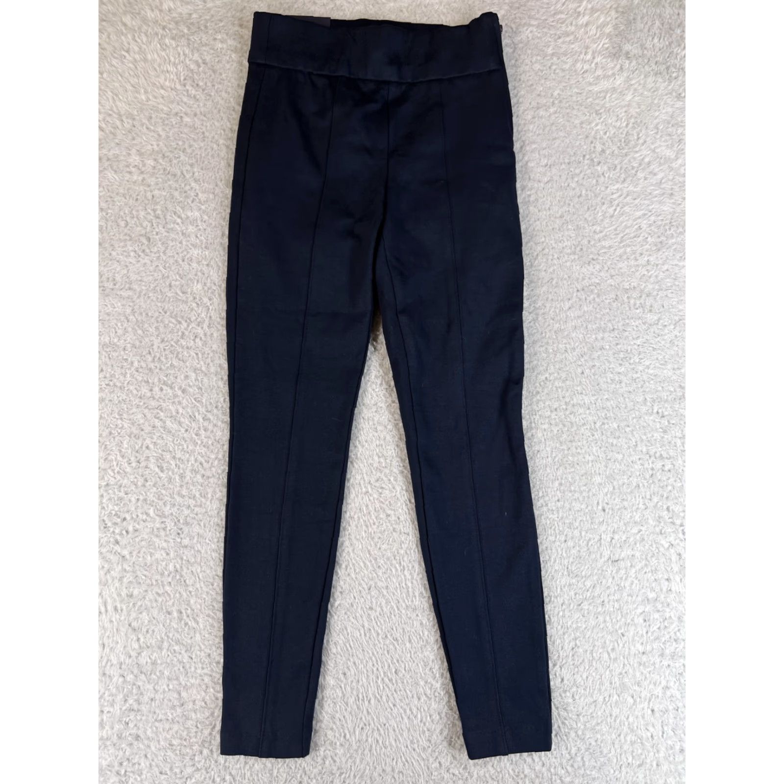 Gap Gap Leggings Womens XS Navy Blue Zip Stretch Mid Rise Cotton Size 28" / US 6 / IT 42 - 2 Thumbnail