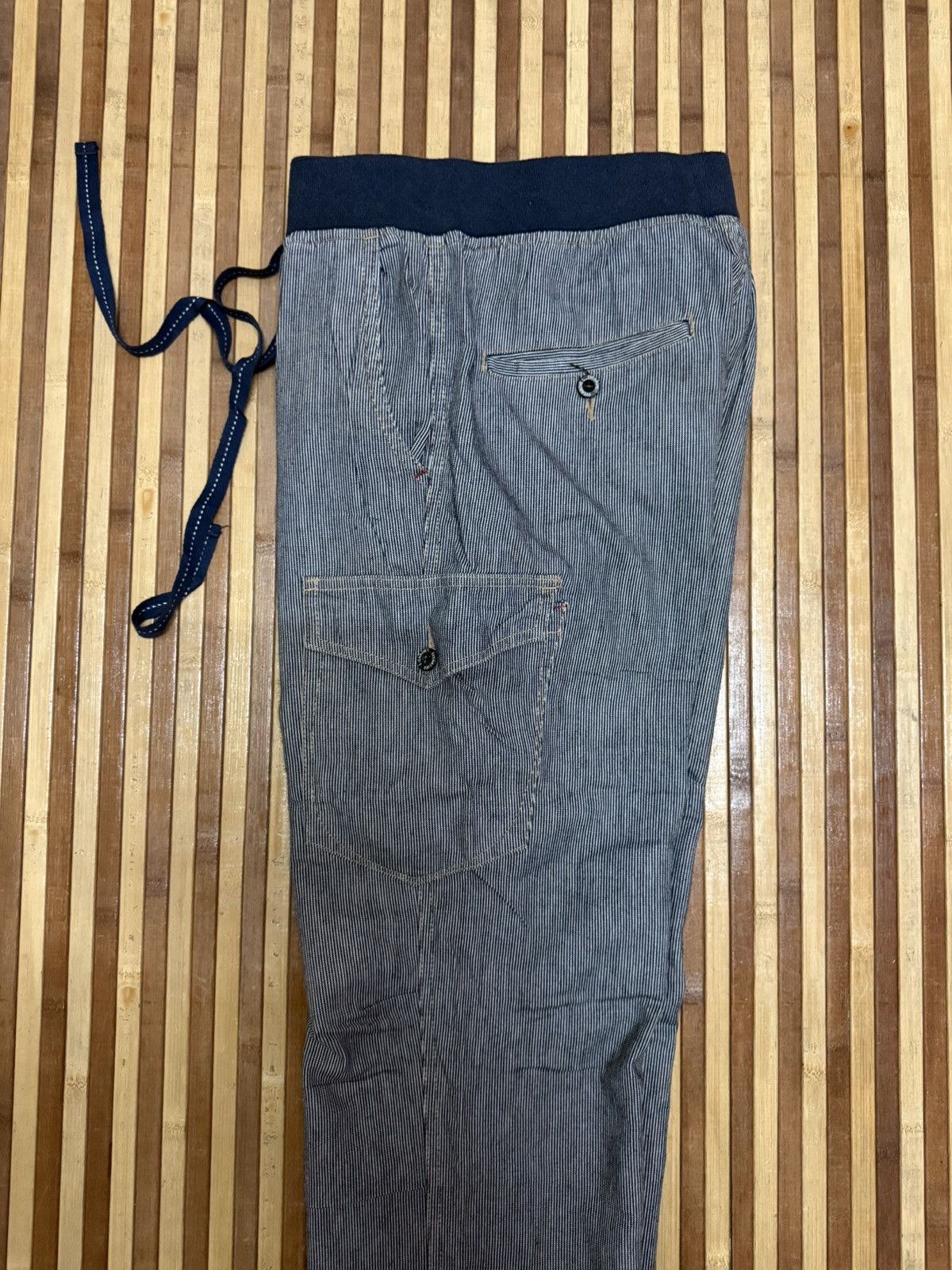 Japanese Brand EVENRIVER Striped Cargo Pants Stretchable Streetwear W30X32 Size US 30 / EU 46 - 10 Thumbnail
