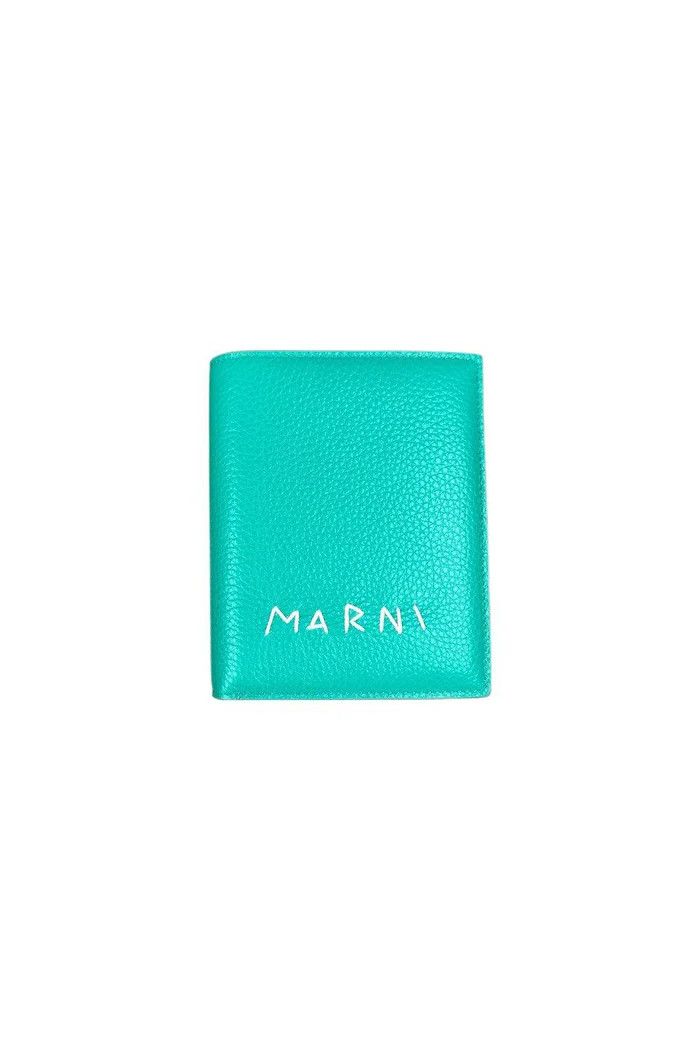 Marni o1f1d3z0725 Size: OS / Folded Wallet in Light Green Size ONE SIZE - 1 Thumbnail