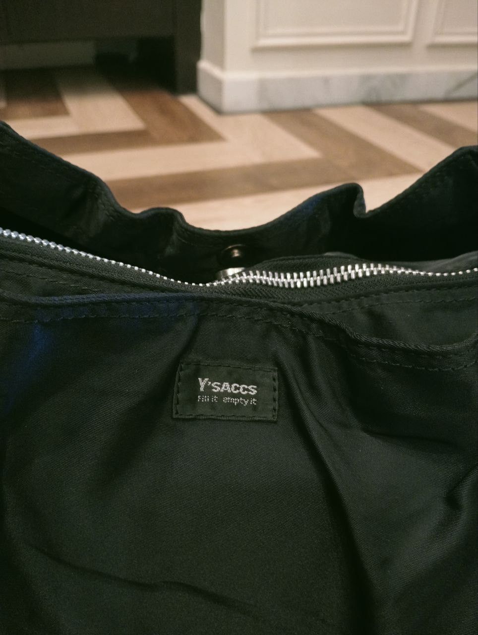 Yohji Yamamoto YOHJI YAMAMOTO Y'SACCS LEATHER + CANVAS TOTE BAG Size ONE SIZE - 8 Thumbnail