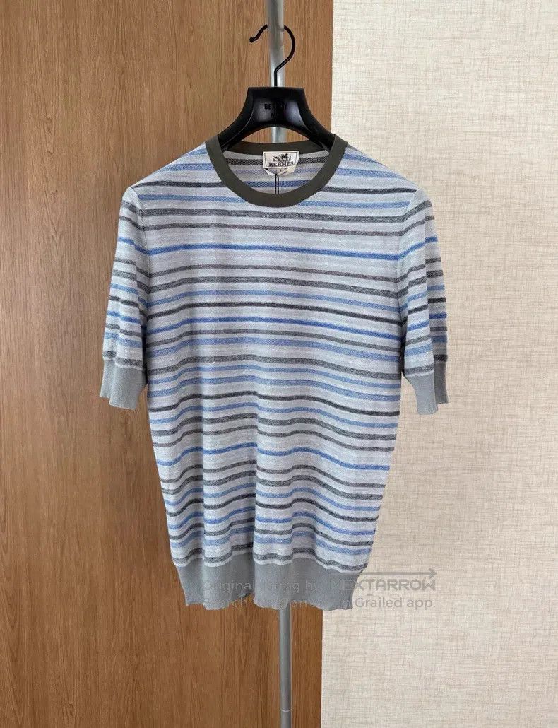 Hermes Hermes Short Sleeve Knit T-Shirt for Spring and Summer Size US S / EU 44-46 / 1 - 1 Thumbnail