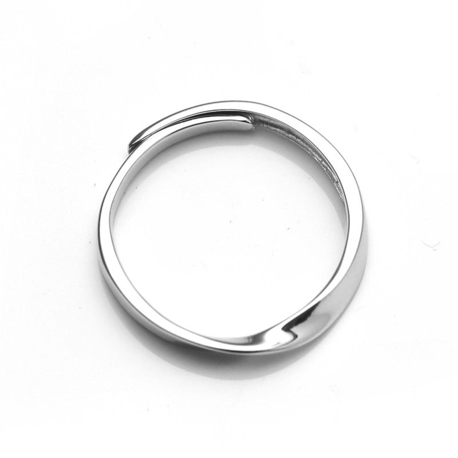 Other Elegant Silver Minimalist Ring - 925 Sterling Silver Size ONE SIZE - 4 Thumbnail