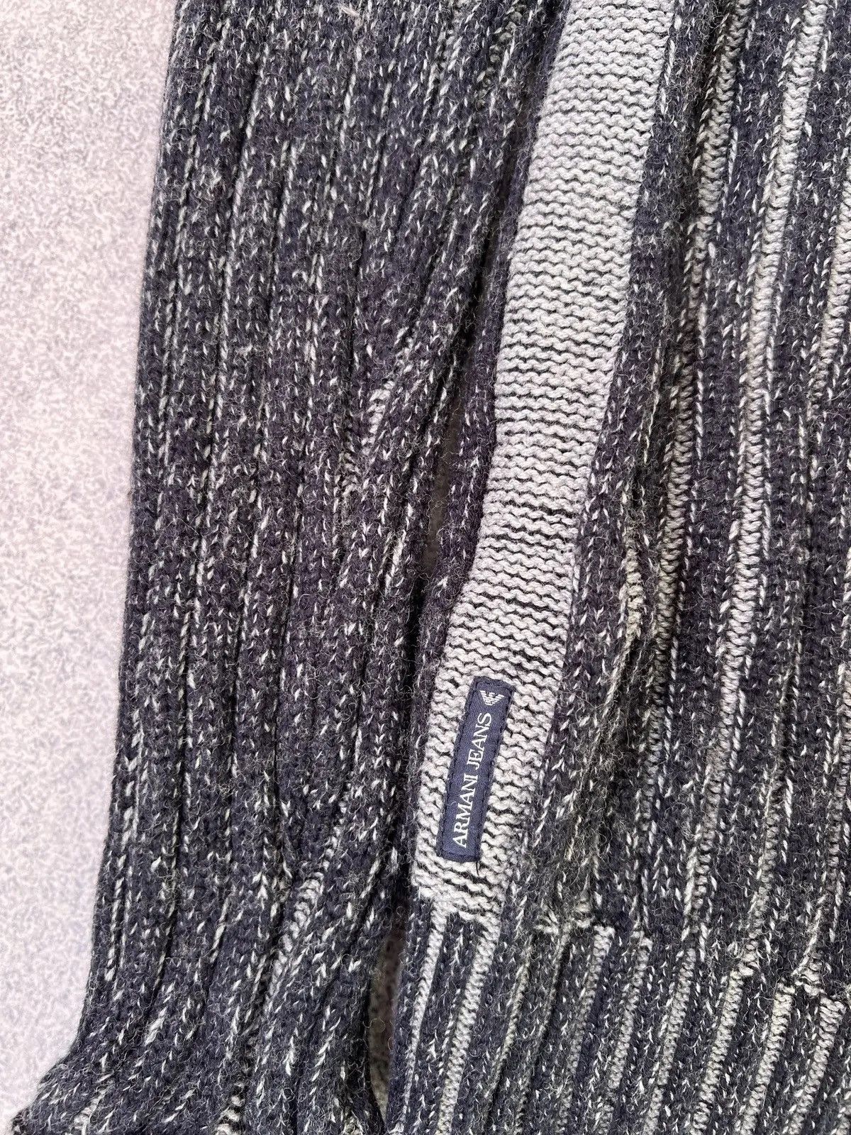 Armani × Vintage Vintage Armani Jeans Ripped Archival Y2k sweater Size US L / EU 52-54 / 3 - 13 Thumbnail