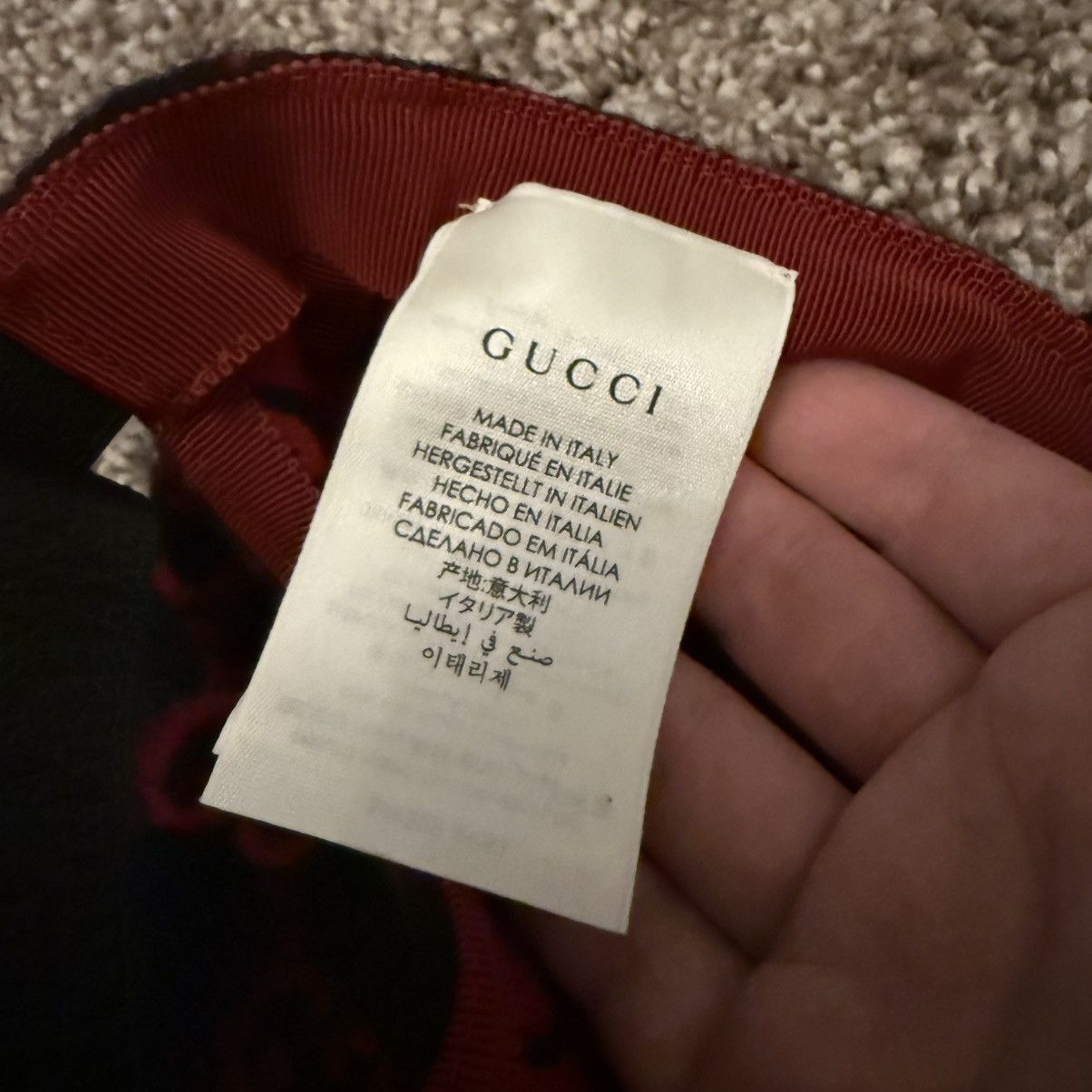 Gucci Gucci baseball cap hat size M GG logo wool emblem logo Size ONE SIZE - 7 Thumbnail