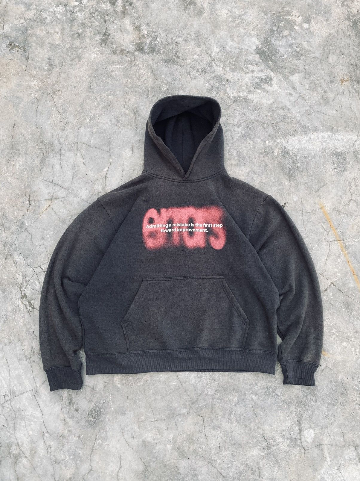 Vintage Graphic Hoodie Washed Grey Boxy Size US M / EU 48-50 / 2 - 1 Thumbnail
