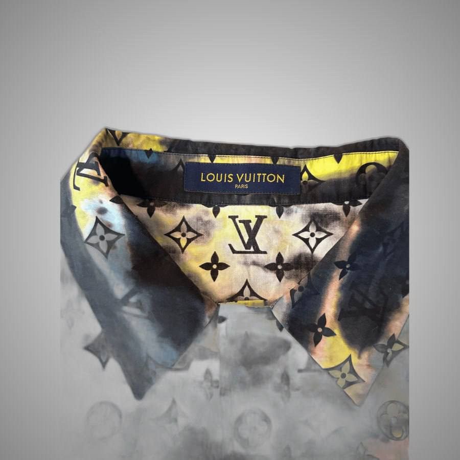 Louis Vuitton LOUIS VUITTON MUTLICOLOR TIE-DYE CAMO MONOGRAM SHIRT Size US L / EU 52-54 / 3 - 3 Thumbnail