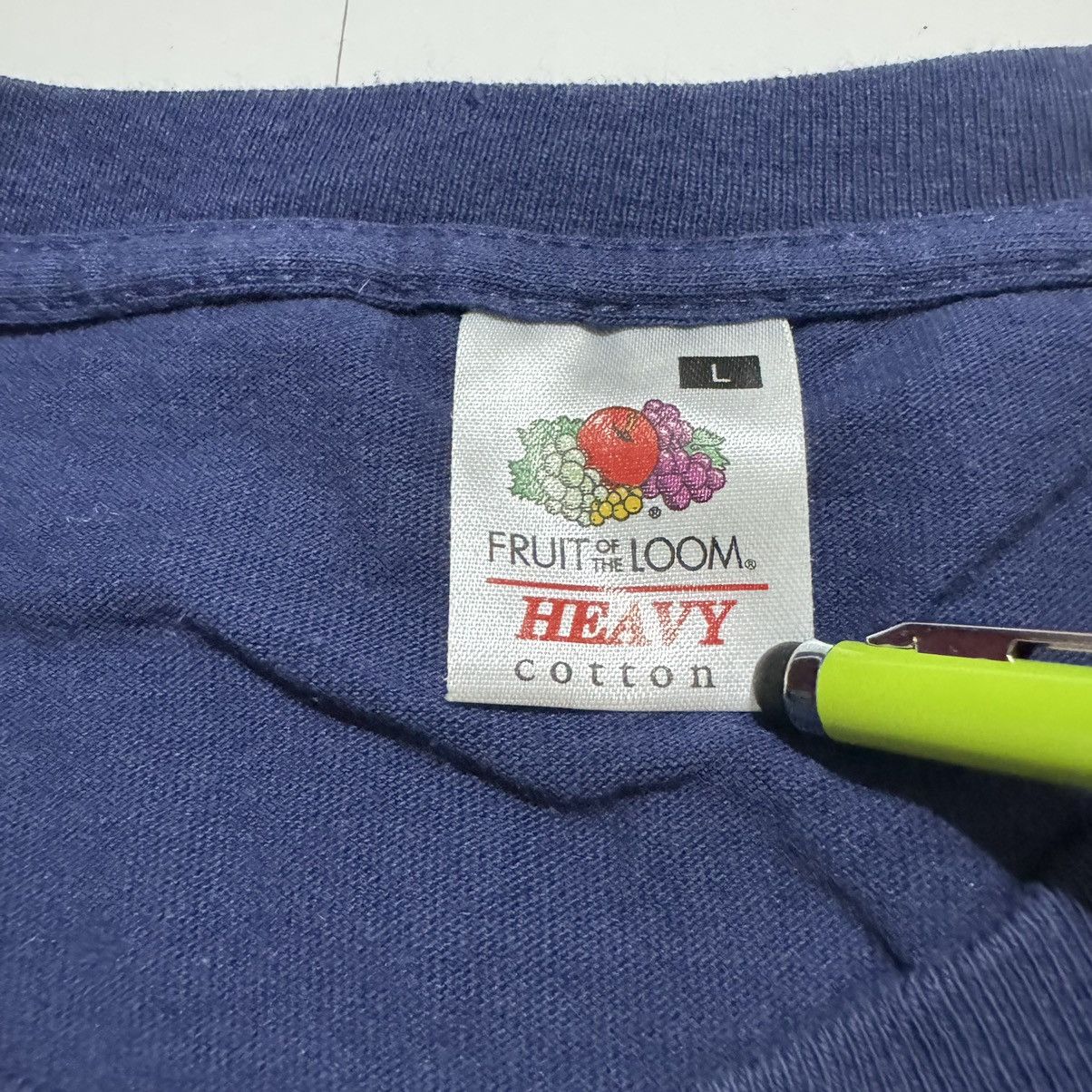 Fruit Of The Loom Fruit Of The Loom Scotland Blue T-shirt Heavy Cotton Size US L / EU 52-54 / 3 - 3 Thumbnail