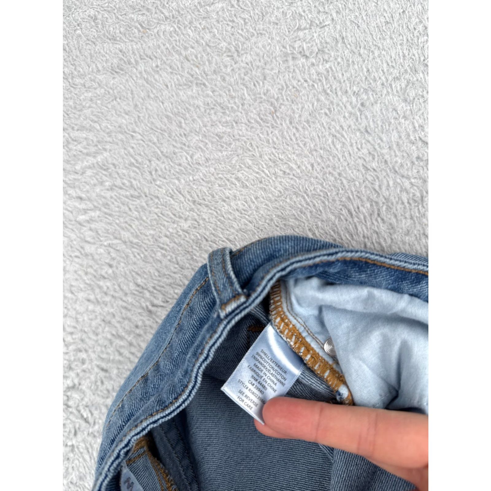 Vintage Tinseltown Jeans Juniors 5 Blue Denim Tapered High Rise 25x27 Cotton Blend Womens Casual American 90s Jeans Size 27" / US 4 / IT 40 - 7 Thumbnail