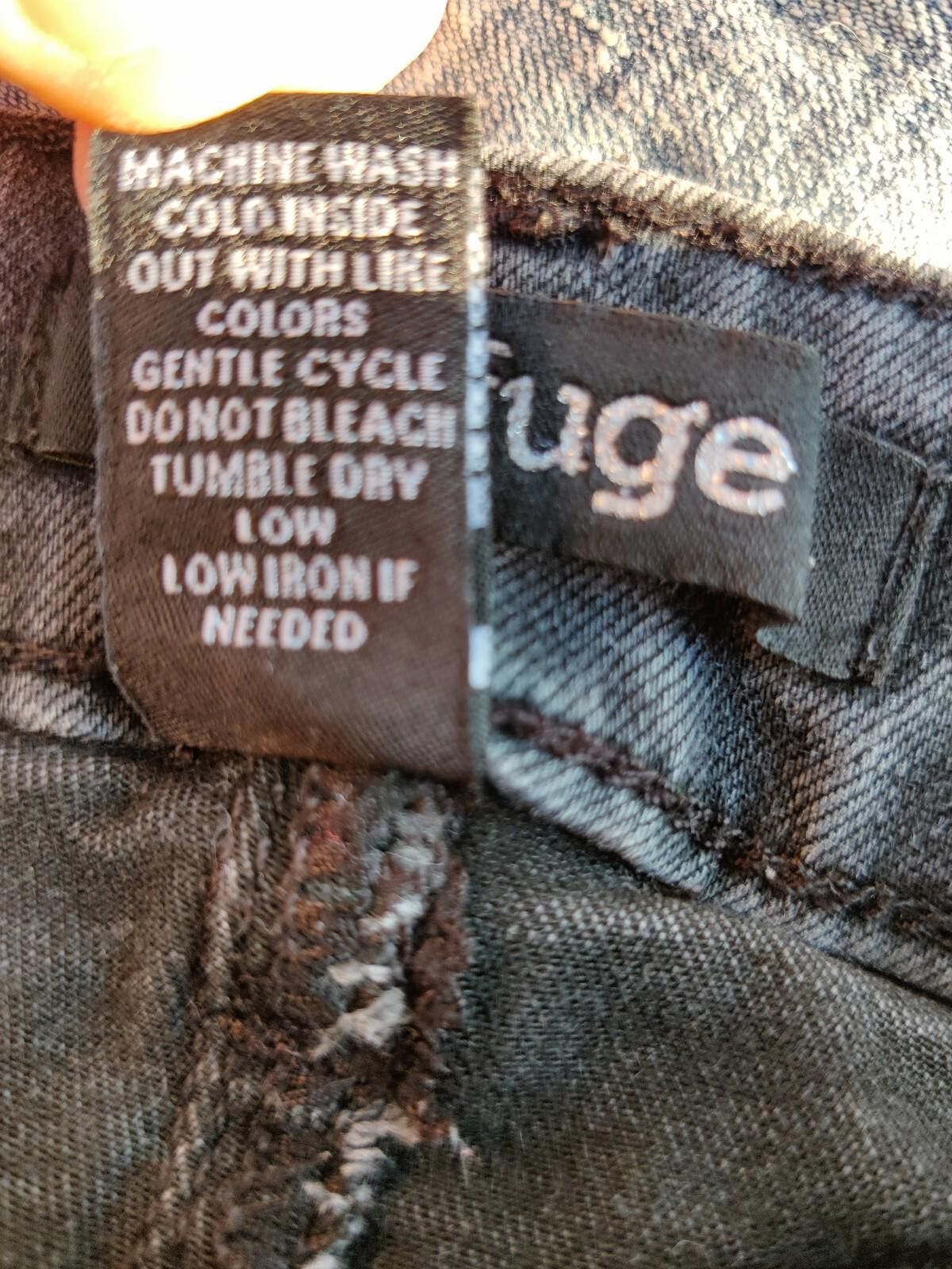 Other Refuge Jeans 8 Faded Black Stretch Denim Taper Leg 5 Pocke Size 30" / US 8 / IT 44 - 9 Thumbnail
