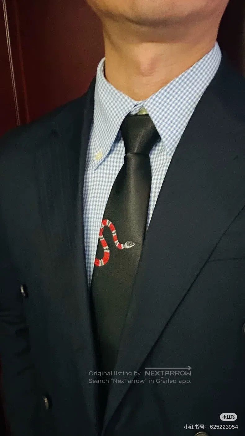 Gucci Gucci Spirit Snake Tie Size ONE SIZE - 8 Thumbnail