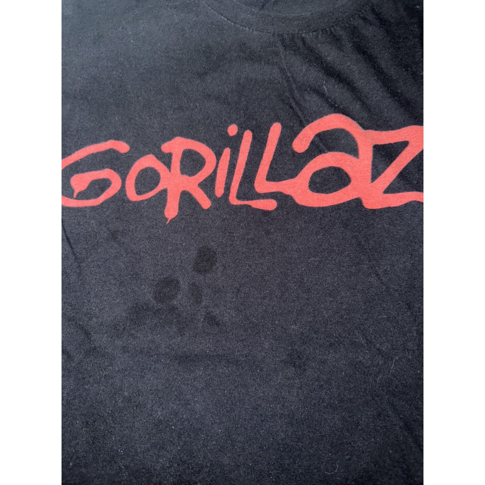 Spell Gorillaz T-Shirt Black Small Mens 17x25 Spell out Music Y2K Band Size US S / EU 44-46 / 1 - 3 Thumbnail