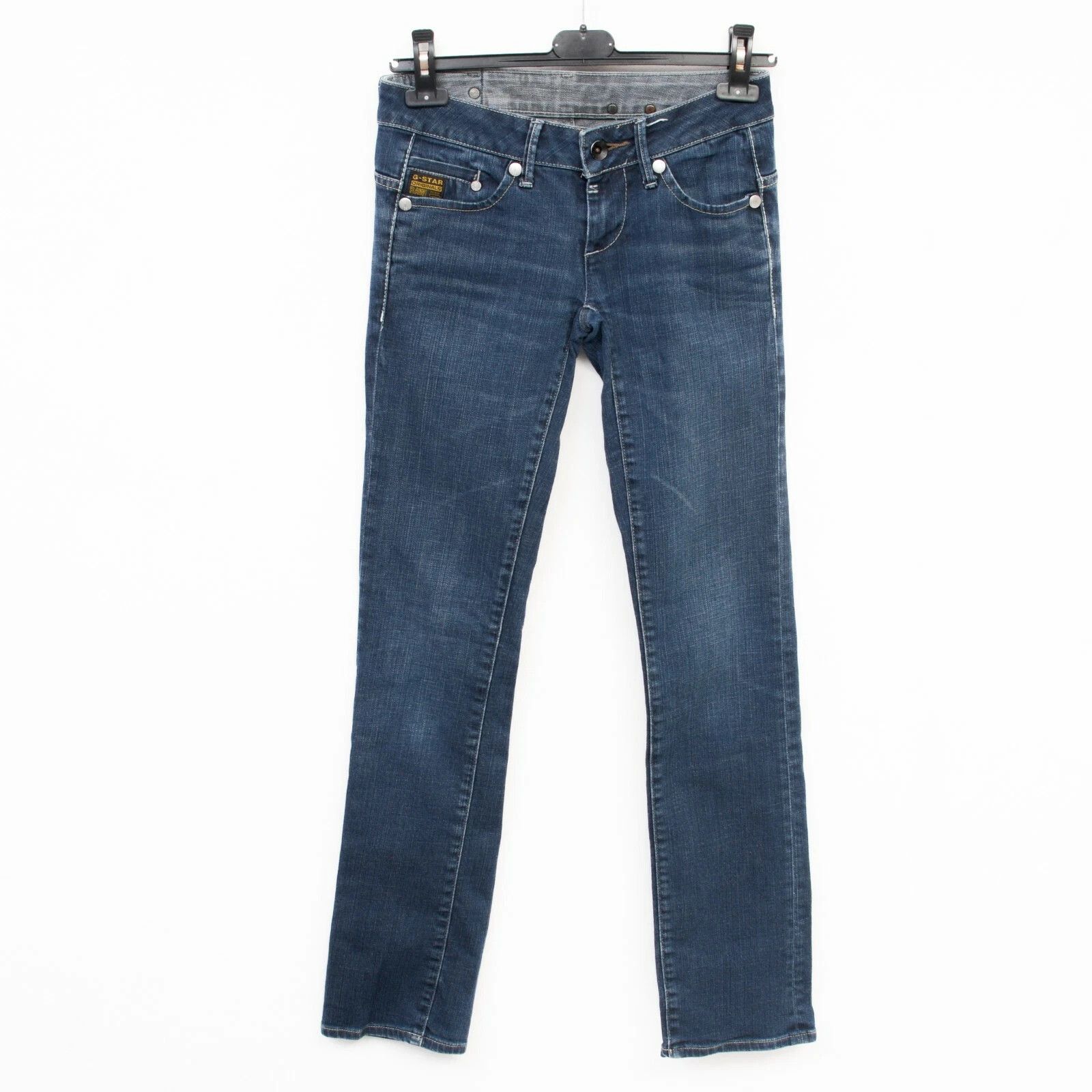 G-Star Raw Midge Straight Women W25 L32 Navy Jeans Trousers Stretch Size 25" / US 0 / IT 36 - 1 Thumbnail