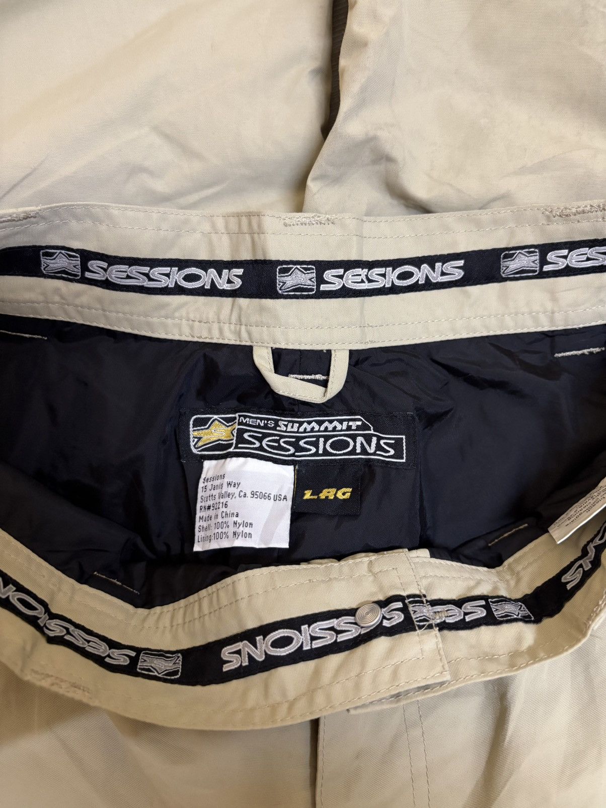 Sessions × Vintage Vintage 90s Sessions Skateboard Baggy Cargo Parachute Pants Size US 34 / EU 50 - 9 Thumbnail