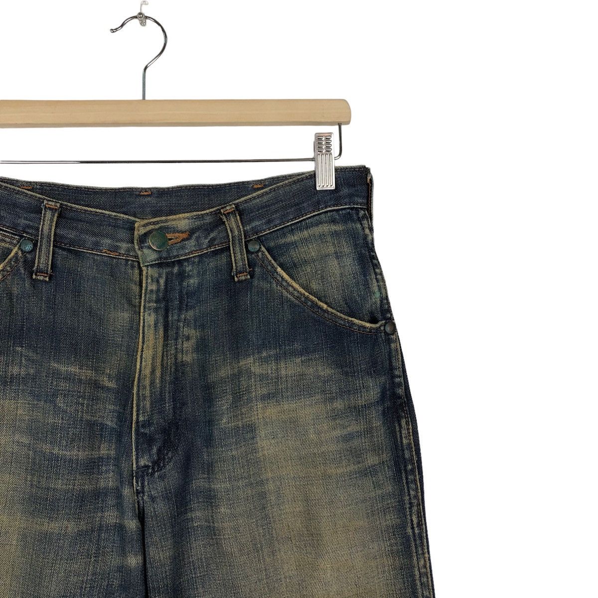 Japanese Brand 🔥90’s Rare Distressed Denim Jeans Wrangler Selvedges USA Size US 30 / EU 46 - 5 Thumbnail