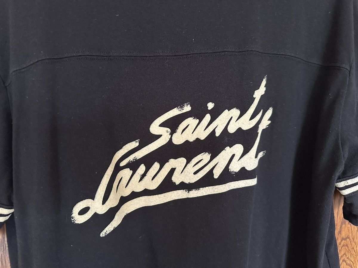Saint Laurent Paris Grail Saint Laurent 50’s signature logo black t shirt Size US S / EU 44-46 / 1 - 18 Thumbnail