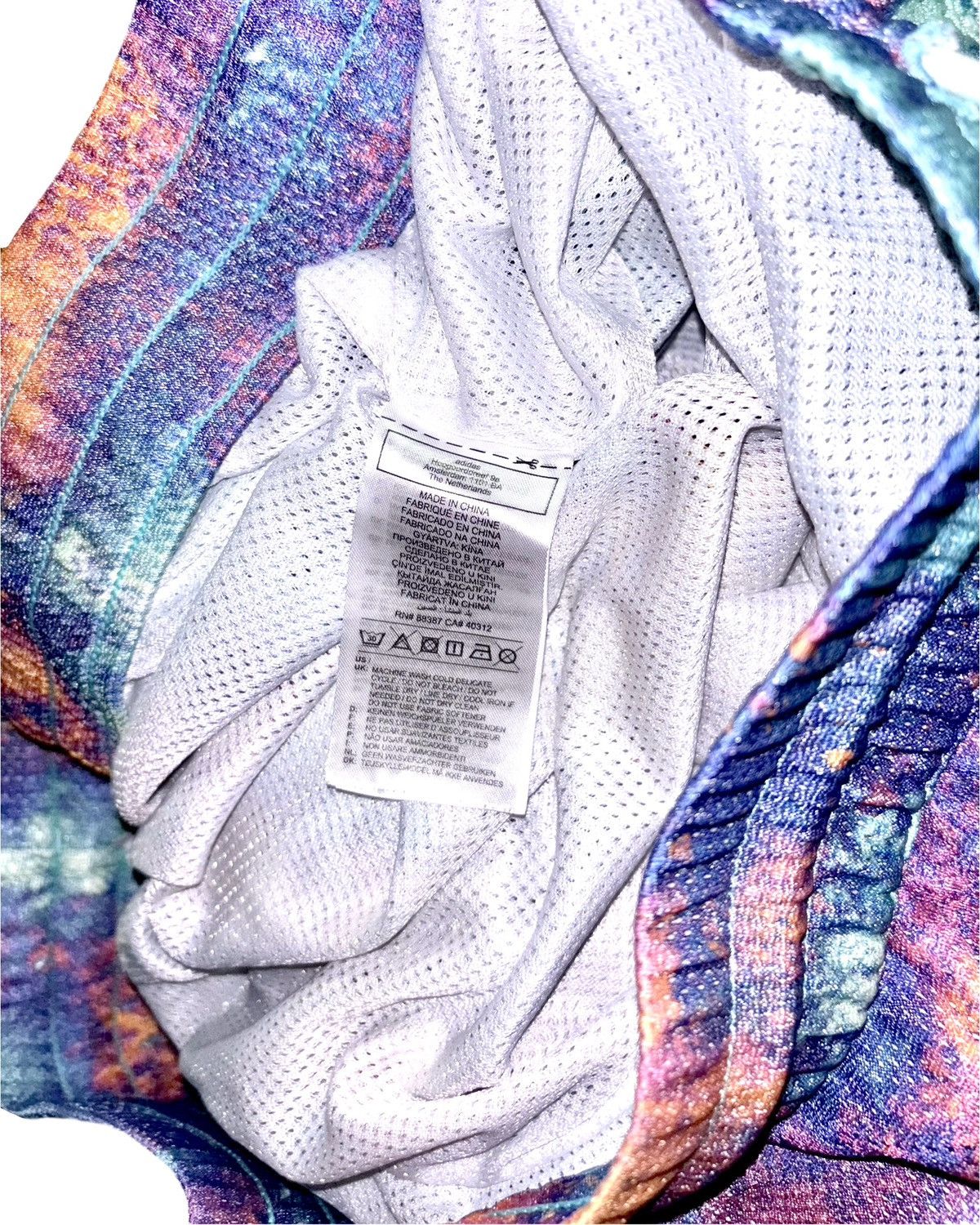 Adidas Adidas Multicolor Galaxy Mesh Shorts XL — Y2K Streetwear Size US 32 / EU 48 - 9 Thumbnail