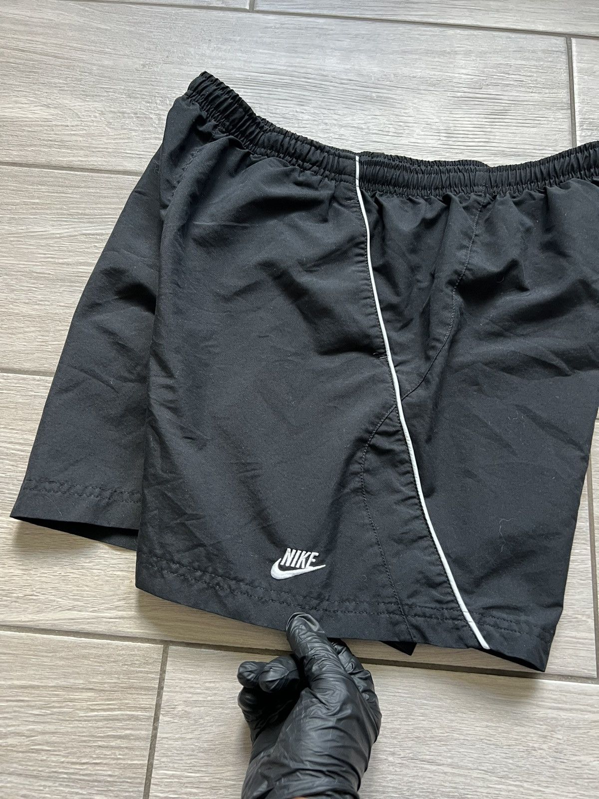 Nike Nike Vintage Shorts 90s Y2K Drill Black Size US 32 / EU 48 - 5 Thumbnail