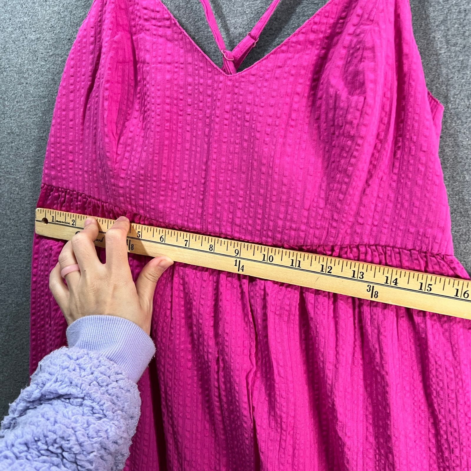 Other Destination 365 Regular Seersucker Maxi Dress Size S / US 4 / IT 40 - 6 Thumbnail