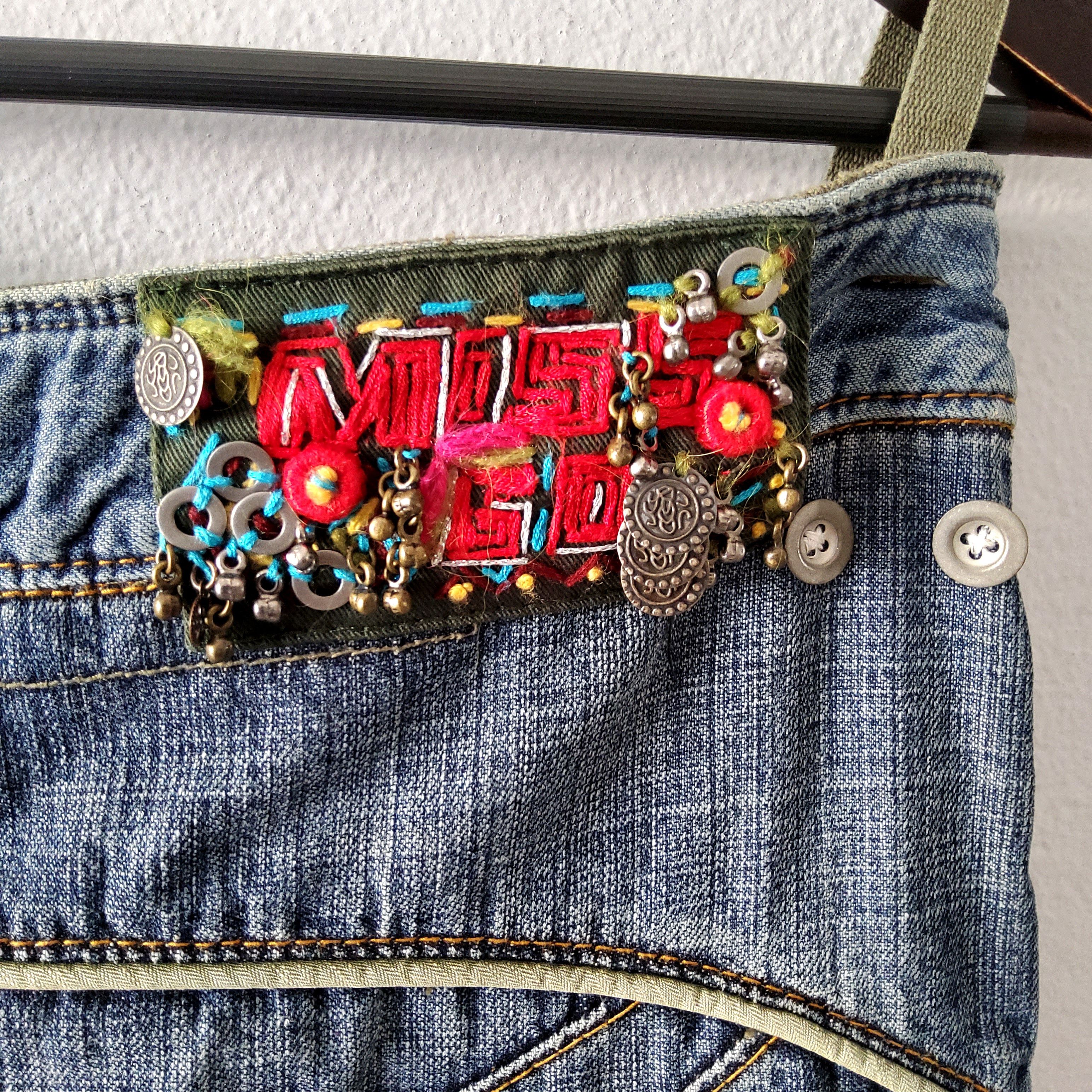 Miss Sixty Miss Sixty vintage y2k grunge cargo low rise denim skirt Size 32" / US 10 / IT 46 - 11 Thumbnail