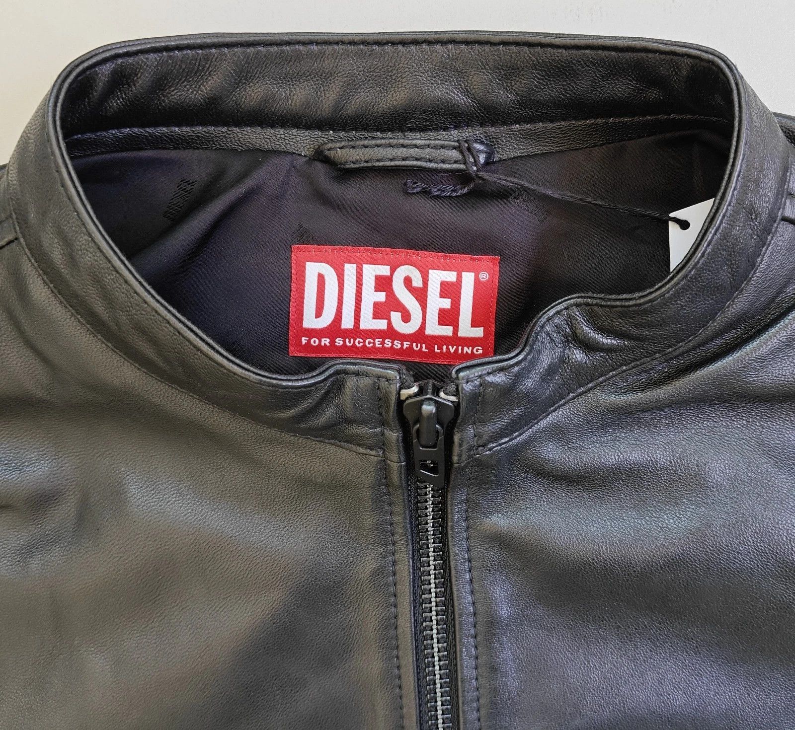 Diesel Diesel logo-embossed leather jacket FTP 5088 Size US XL / EU 56 / 4 - 4 Thumbnail