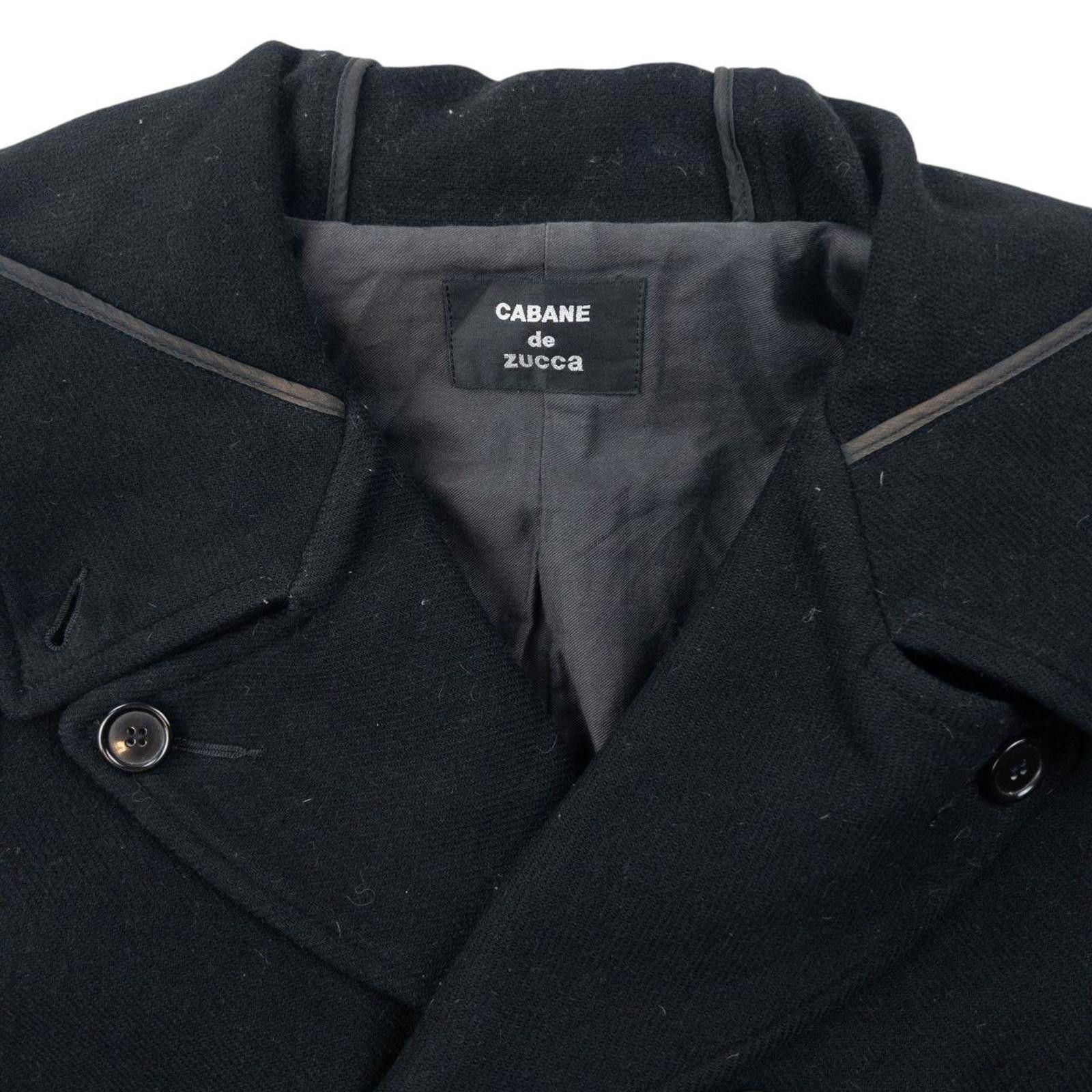 Zucca Vintage 90s Cabane De Zucca By Issey Miyake Peacoat Jacket S Size US S / EU 44-46 / 1 - 3 Thumbnail